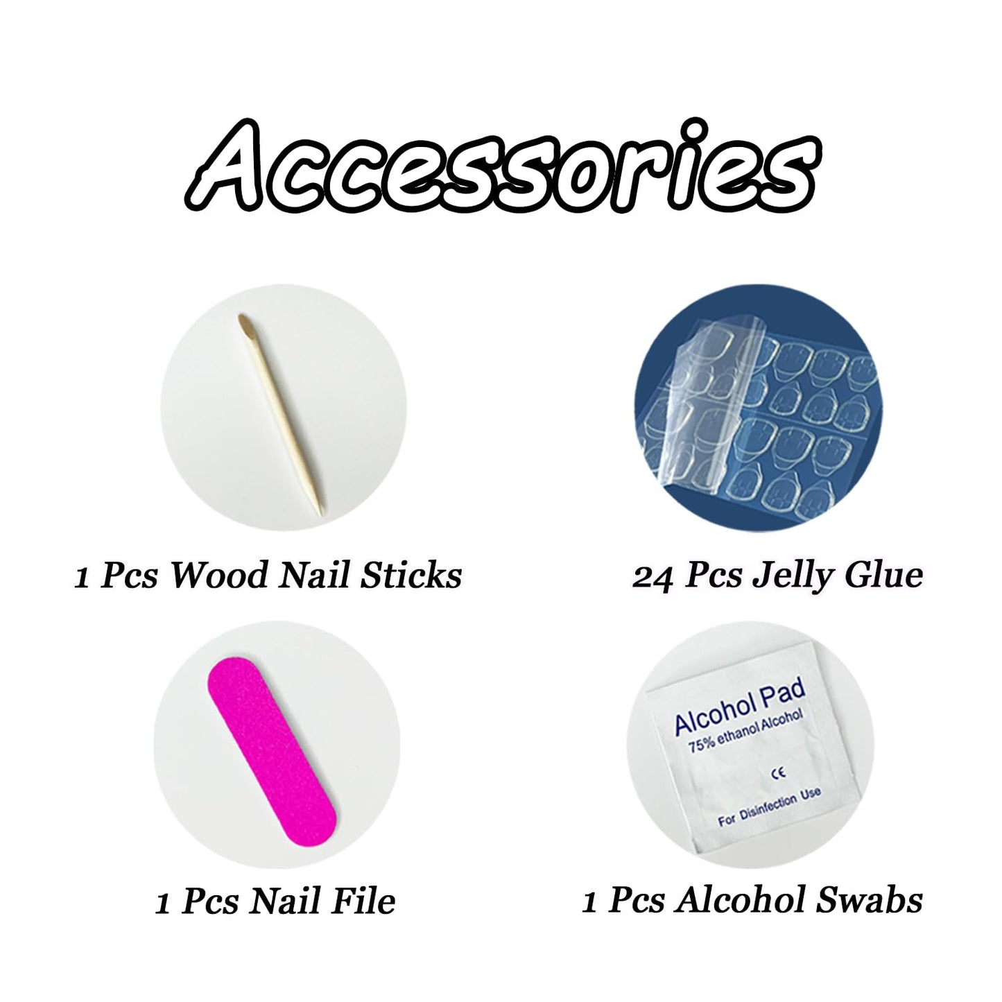 Handmade Press on Nails Flower Press on Nails Silver Sequin Pearl Designs Short Square Shaped Fake Nails Full Cover Artificial Acrylic Nails Sparkly False Nails Women Manicure Kit (Size M)