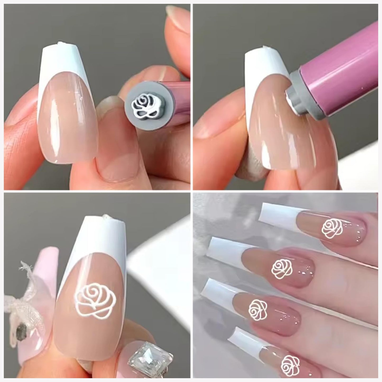 DANNEASY Nail Art Stamp Pen Set, Nail Stamping Transfer Various Different Patterns 3s Quick DIY Nail Design Tools Butterfly Flower Daisy Nail Stamper Pens Nail Art Tool for Women Nail Supplies(15PCS)