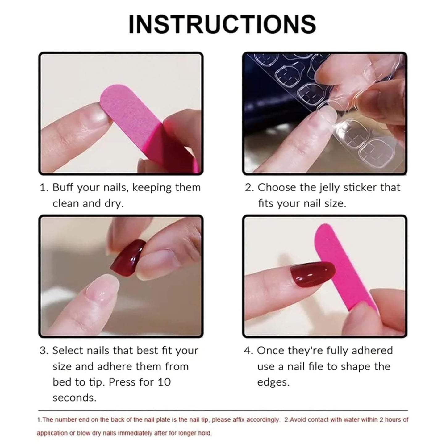 Pink Press on Nails French Tip Fake Nails Short Square False Nail with Rhinestone Design Bow Glue on Nails Glossy Stick on Nail Artificial Acrylic Full Cover Manicure for Women Girls Manicure 24Pcs
