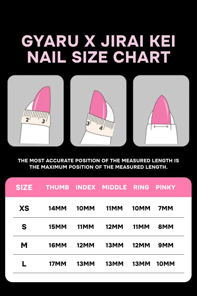 Gyaru Glam Leopard Print Press-On Nails – Kawaii Cosplay Nails with Glitter, Bows & Charms - Costume Accessory (Jirai Kei, M)