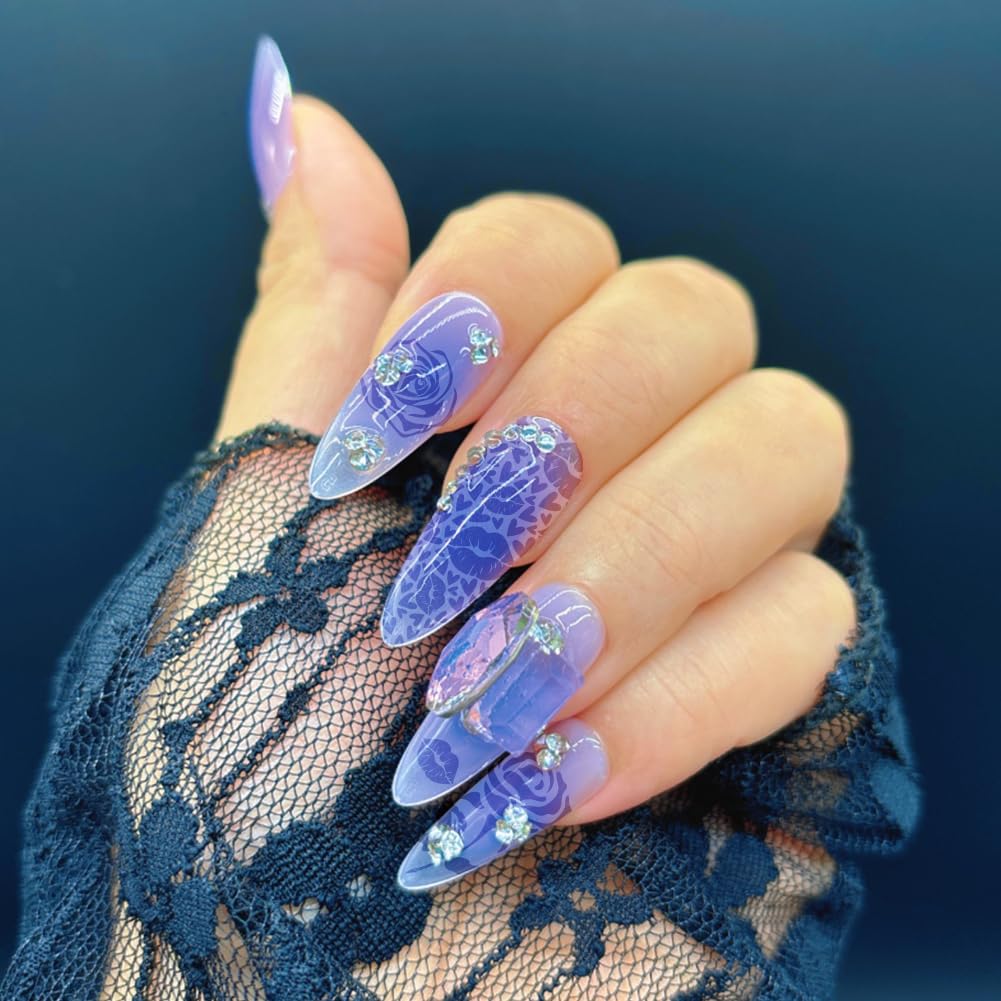 PH PandaHall 6pcs Holiday Themes Nail Stamping Plates Valentines Easter Nails Art Stencils Summer Beach Manicure Art Templates Halloween Christmas Nails Stamp Design for Women Manicures Salon Design