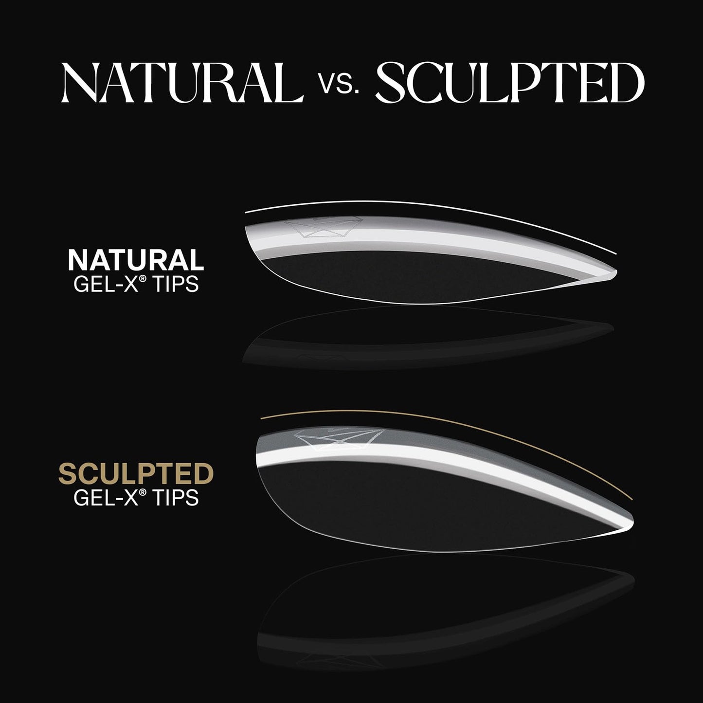 Aprés Gel-X® Tip Box | Sculpted Almond | 500pc Soft Gel Tips, 11 Sizes 00-9, Premium Quality (Sculpted Almond Medium, 500 pcs)