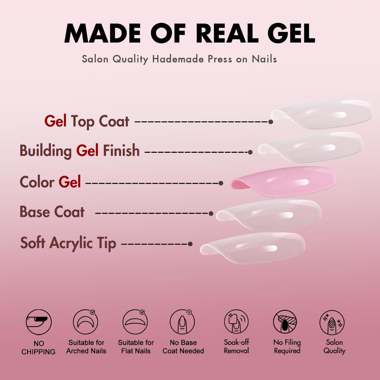 KQueenest Hot Pink Press On Nails Long Square - Summer Press On Nails Medium Coffin, Bright Neon Pink Fake Nails with Glue, Vibrant Glossy, Reusable Soft Gel Glue on Nails for Manicure Gift, 24 Pcs