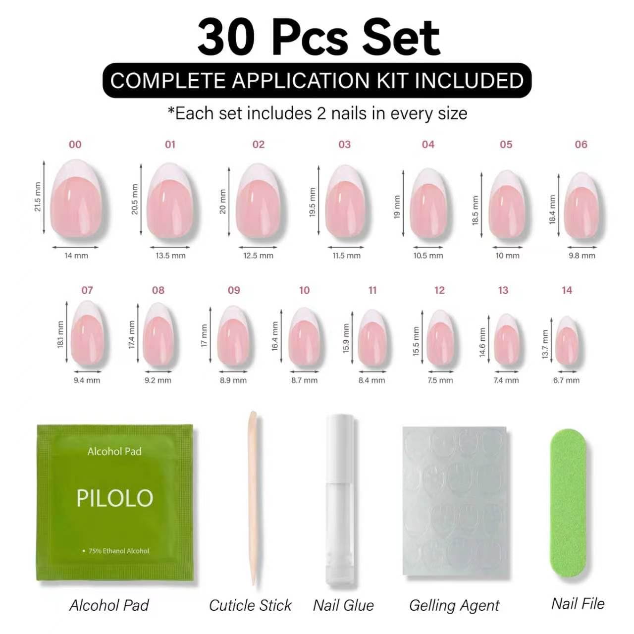 PILOLO Press On Nails Leopard Print, Almond Acrylic Press On Nails, Cheetah Print Fake Nails Glue On, Medium Full Cover Reusable Stick On False Nail Tips for Women Girls (Wild Tiger)