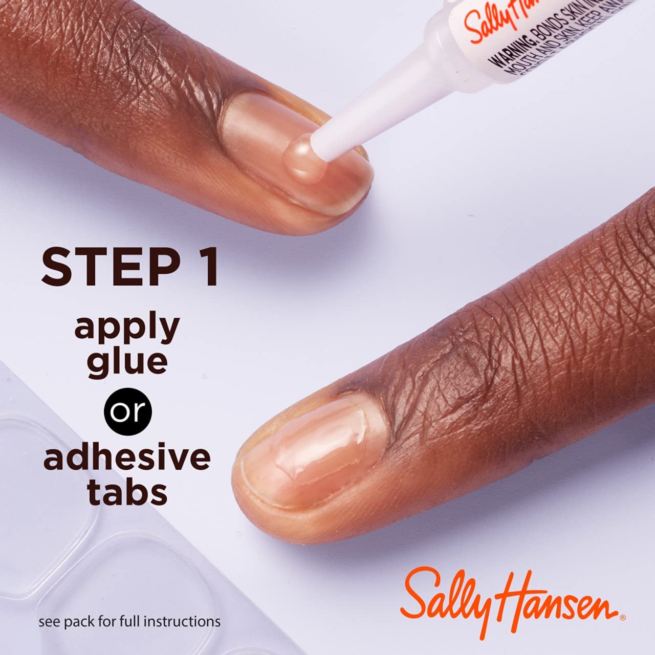 Sally Hansen Salon Effects® Perfect Manicure, Pink Clay, Press On Nails, Square Shaped, Non-Damaging Adhesive Tabs, File, and Alcohol Pad Included (Pack of 2)