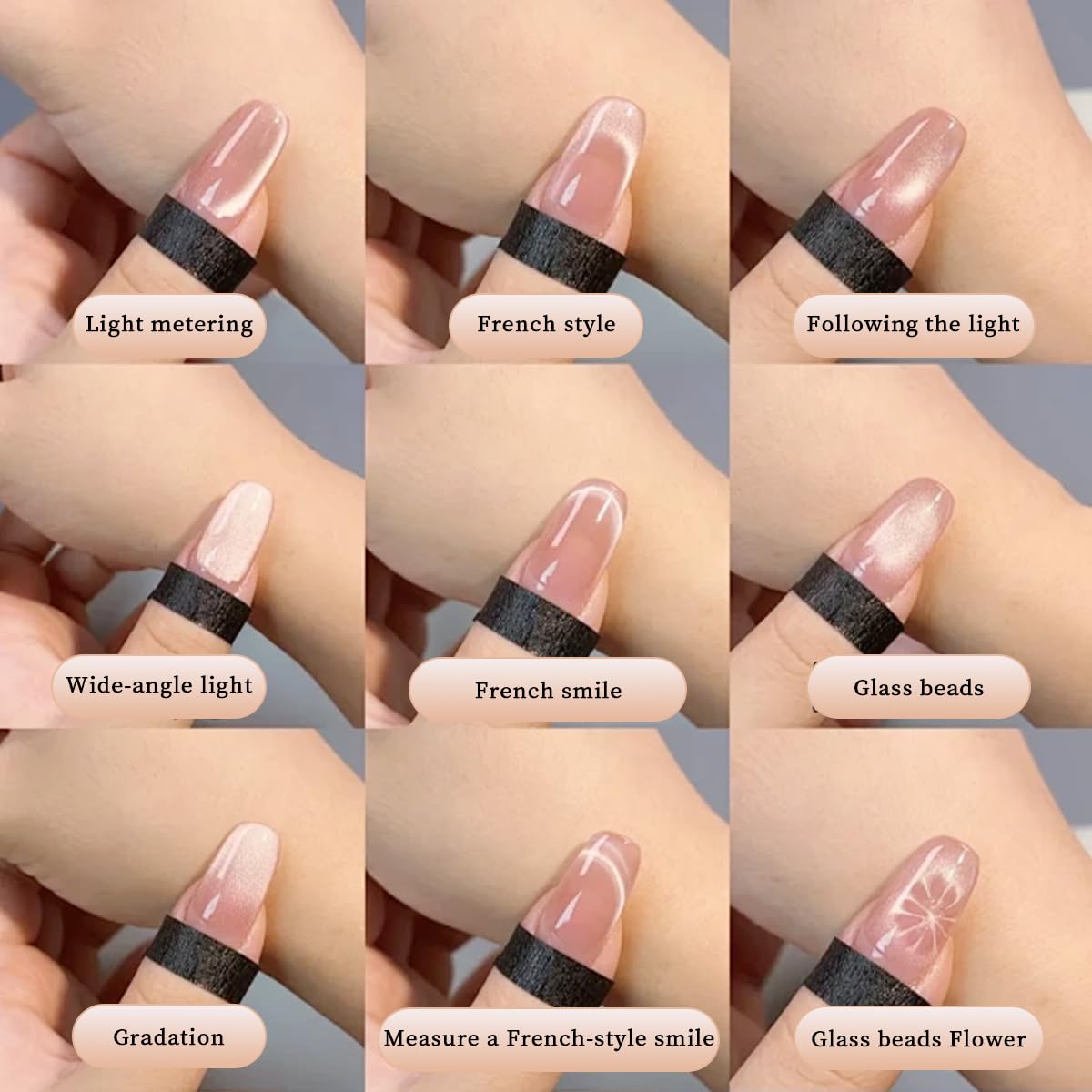 2Pack Ring Cat Eye Magnet for Nails – Strong 2-in-1 Set with Stabilizer Tool, Y-Shaped & Hollow Ring Magnet for Halo, French, Wide Beam Effects, Portable Magnetic Nail Art Tool for Beginners & Pros