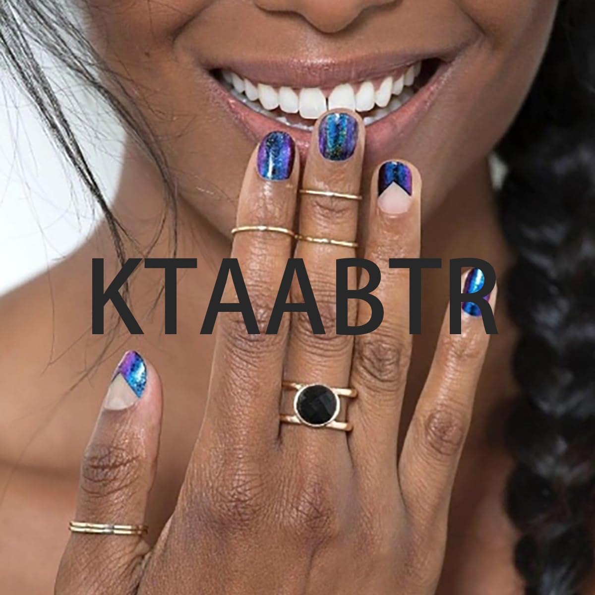 KTAABTR Red French Tip Press on Nails Medium Almond Shaped Fake Nails with Glue Red Corrugated Design Acrylic Nails Stick on Nails for Woman DIY Manicure French Nail Tip Lines False Nails 24Pcs