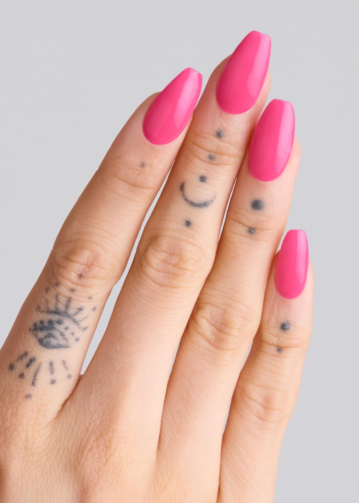 ohora Semi Cured Gel Nail Strips (N It's THAT Pink) - Works with Any Nail Lamps, Salon-Quality, Long Lasting, Easy to Apply & Remove - Includes 2 Prep Pads, Nail File & Wooden Stick