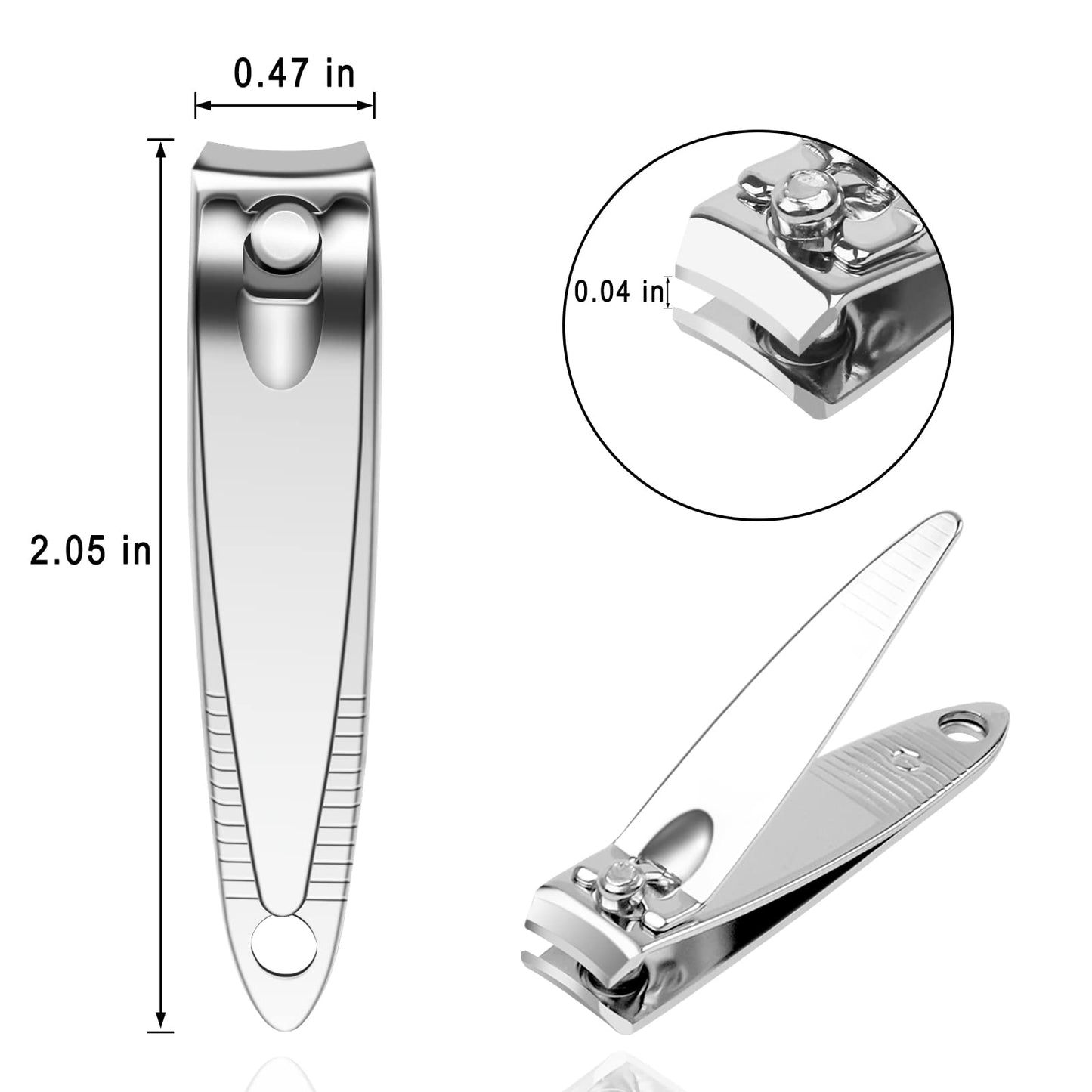 100 Pack Stainless Steel Nail Clippers Individually Wrapped, Nail Clippers Bulk Individually Wrapped for Homeless,Shelter, Air Bnb, Hotel (100 PCS)