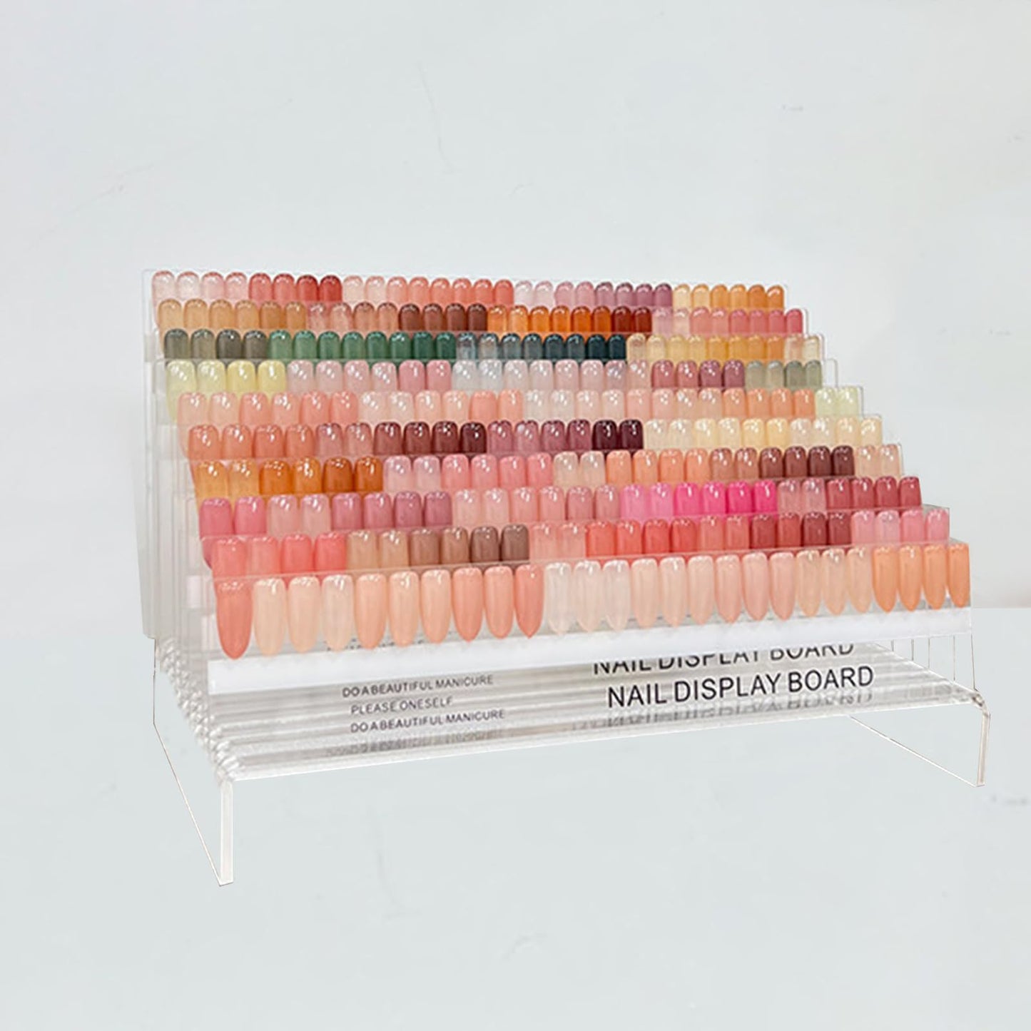 Acycoin2A 240 Color 10 Layers Nail Art Color Board Acrylic Gel Nail Polish Color Display Shelf Nail Plate Exhibition Color Test Card