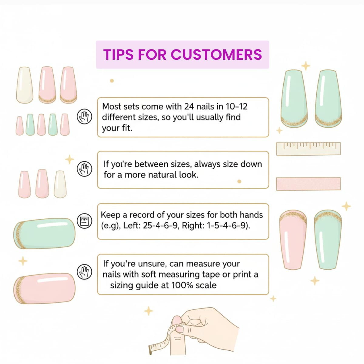 Keep It Classy Chrome Gold, Press-On Nails Kit by Monyetta Shaw || Almond Medium || Reusable, Vegan, Non-Toxic, Easy Application || One 24 Nail Kit