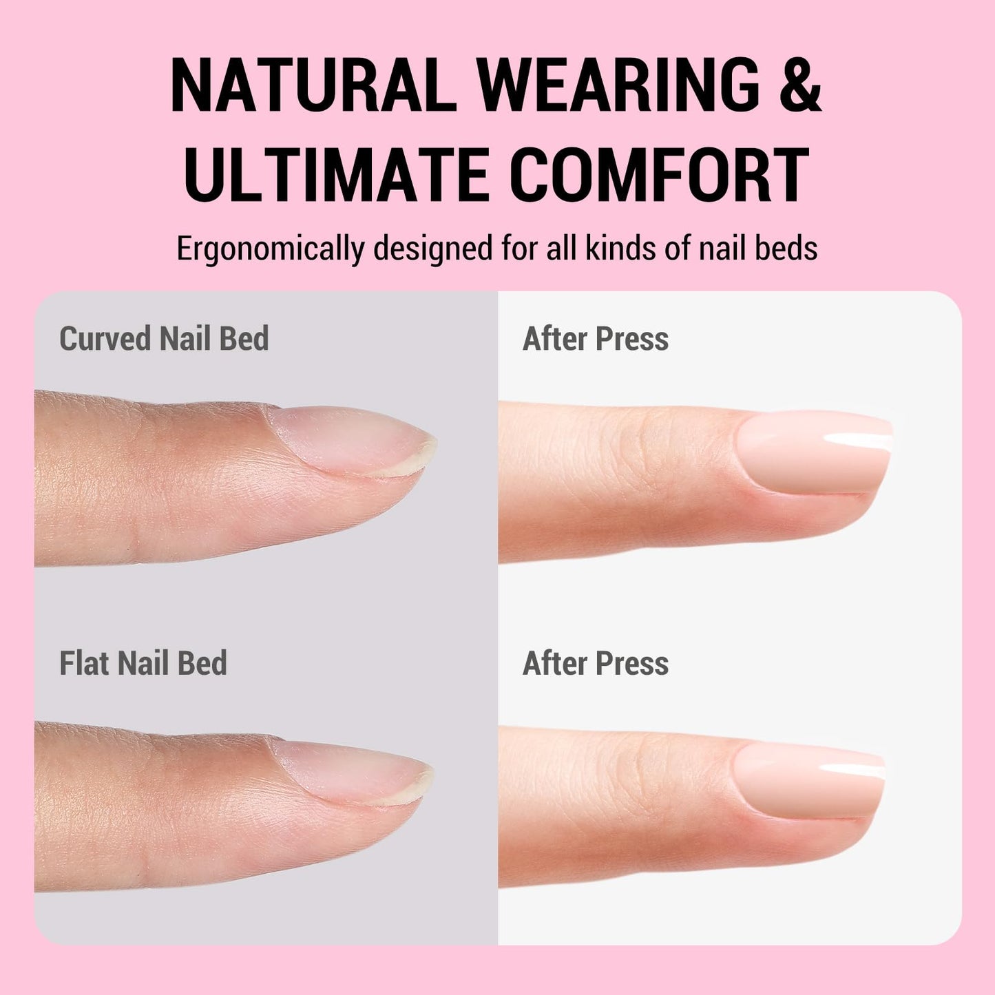 MelodySusie UV Nail Lamp MelodySusie Press-On Nails Short Square White French Tips