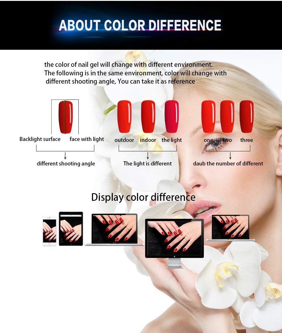 Vishine Gel Polish 6 Colours Soak Off UV LED Nail Art Manicure DIY Salon Gift Set Starter Kit Fall Color Orange Olive Green Colour Series 8ML