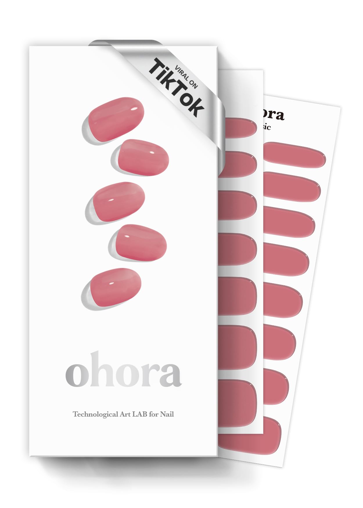 ohora Semi Cured Gel Nail Set of 2 (N Cream Cotton & N Juliet) - Professional Salon-Quality Nail Care - Easy to Use, Comfortable Curing, and Easy to Remove