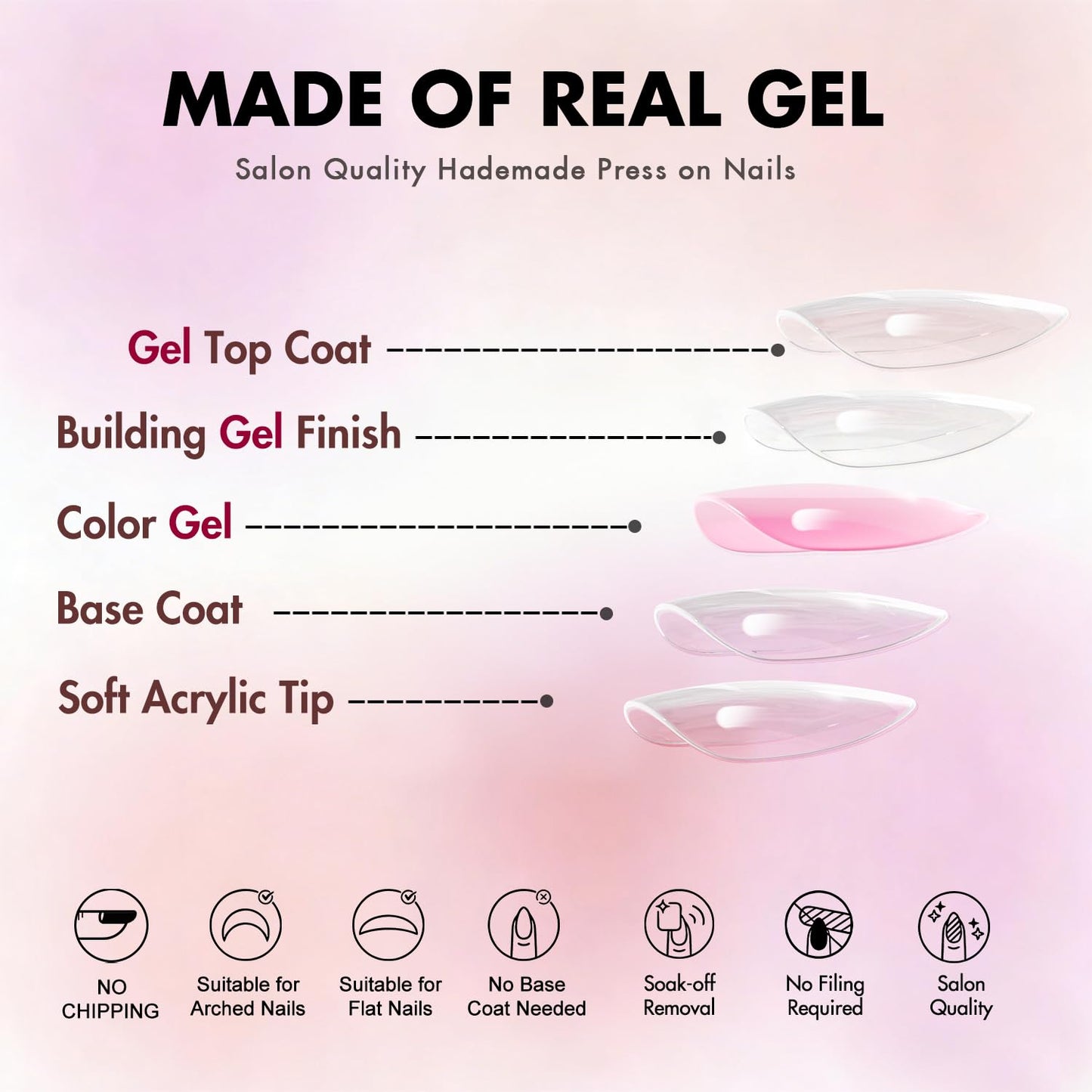 KQueenest Cat Eye Press On Nails Short Almond - Light Brown Press On Nails Short Stiletto, 32 Pcs 16 Sizes Glitter Fake Nails Press ons, Upgrade Thick Quality, Reusable Bling Glue on Nail for Women
