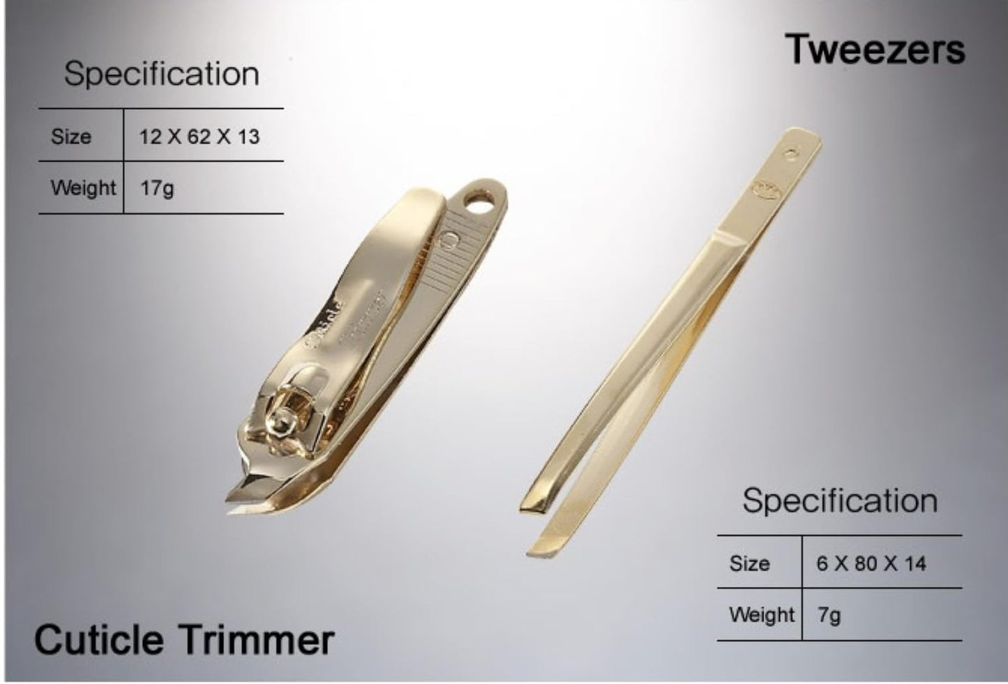 Korean Nail Clipper! World No. 1 Three Seven (777) Travel Manicure Grooming Kit Nail Clipper Set Gift Set Premium Nail Clipper Set (10 PCs), Made in Korea, Since 1975. (Gold-Red Case)
