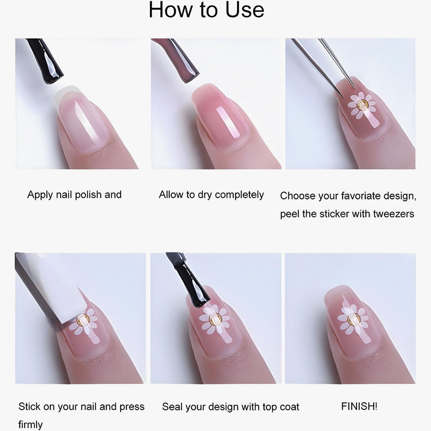 Star Nail Art Stickers Decals, Silvery Star Nail Stickers for Nail Art, 5D Embossed Nail Decals Silvery Manicure Supply for Women Nails Decoration