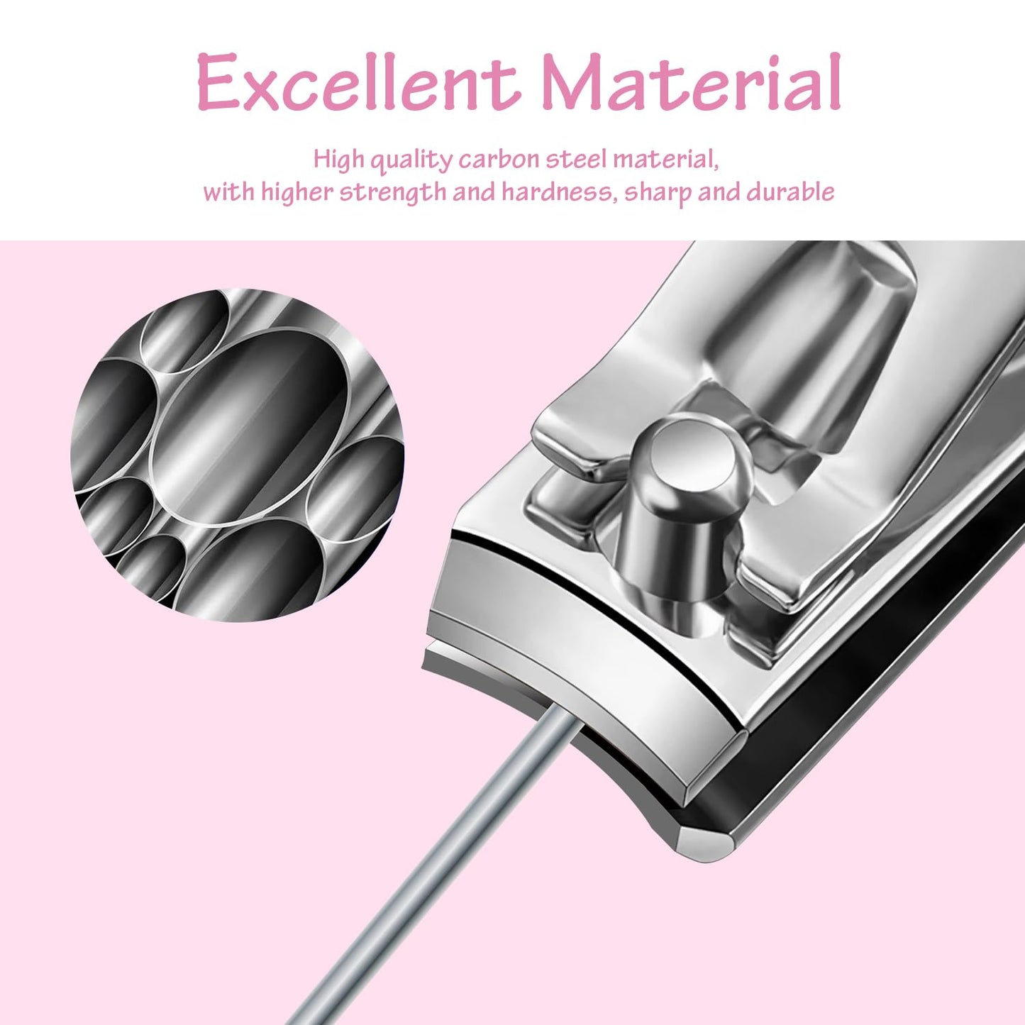 Nail Clippers Set 30 Pcs Professional Grooming Kits, Fingernail and Toenail Clipper Cutters, Ear Wax Removal Kit, Pedicure Tools, Manicure Tools with Luxurious Travel Case