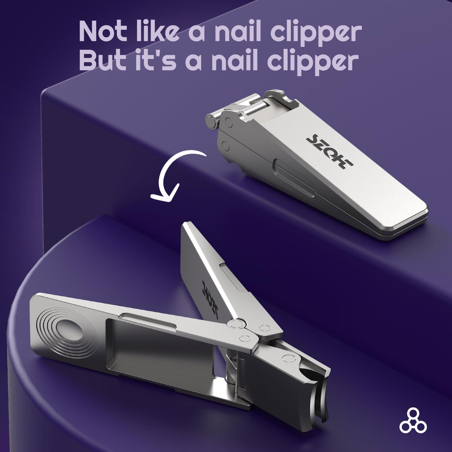 Toenail Clippers, SZQHT Foldable Nail Clippers for Thick Nails, Men, Women & Seniors – Heavy-Duty Stainless Steel German Design with Nail File,Toe Nail Clippers