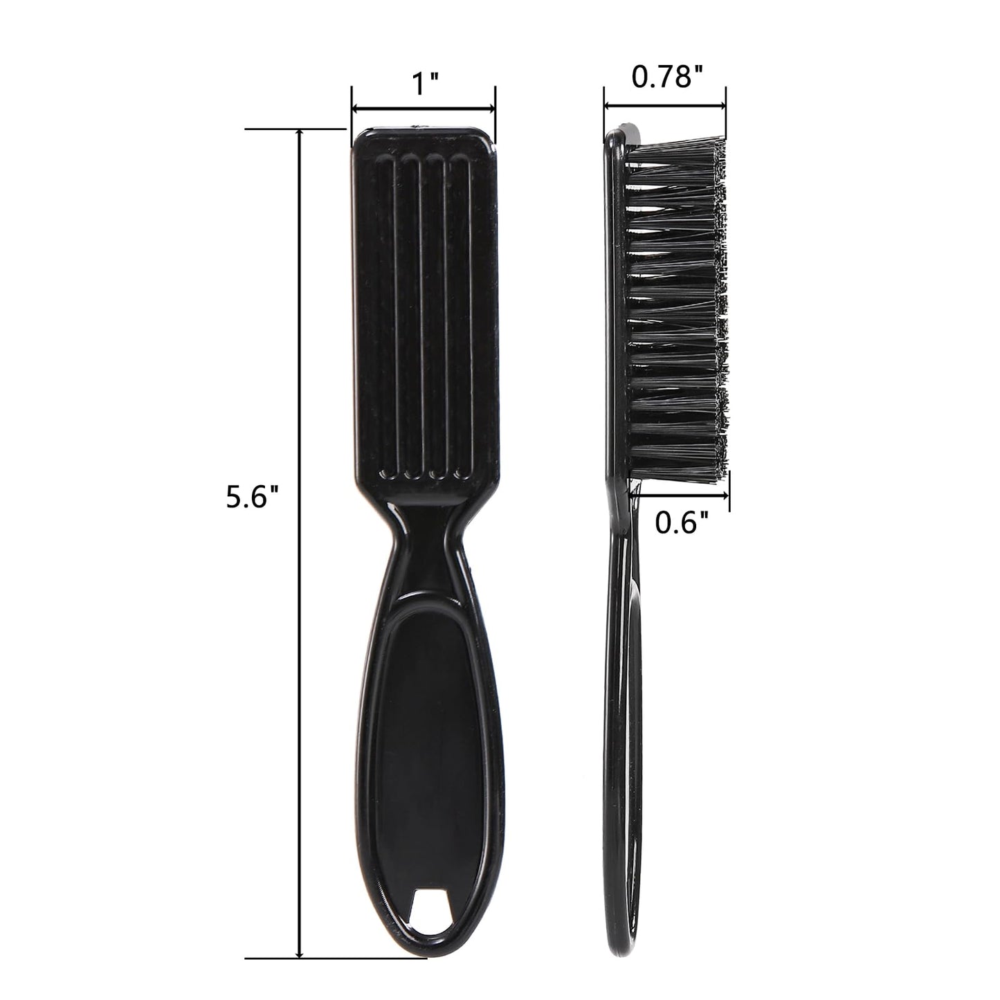 ZEAYEA 50 Pcs Blade Clipper Cleaning Brush, Barber Blade Cleaning Brush, Hair Styling Nylon Brush Tool for Trimmer Cleaning Clipper Manicure Salon Haircut, Barbers Supplies, Black