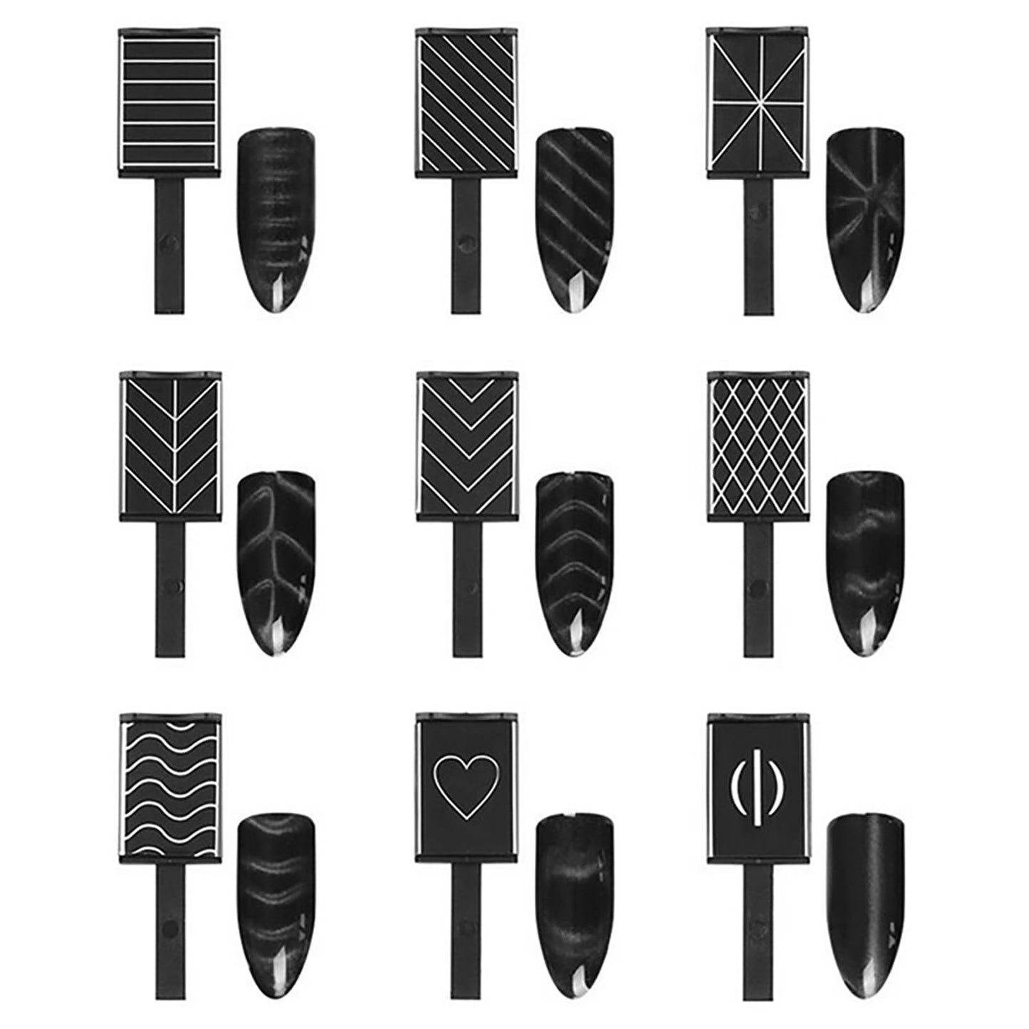 DANNEASY 60pcs Cat Eye Nail Magnet for Nail Art, Cat Eye Gel Nail Polish Magnet Strong Magnetic Nail Polish Magnets for Nails Multi-Function Nail Tool for Nails Salon Accessories