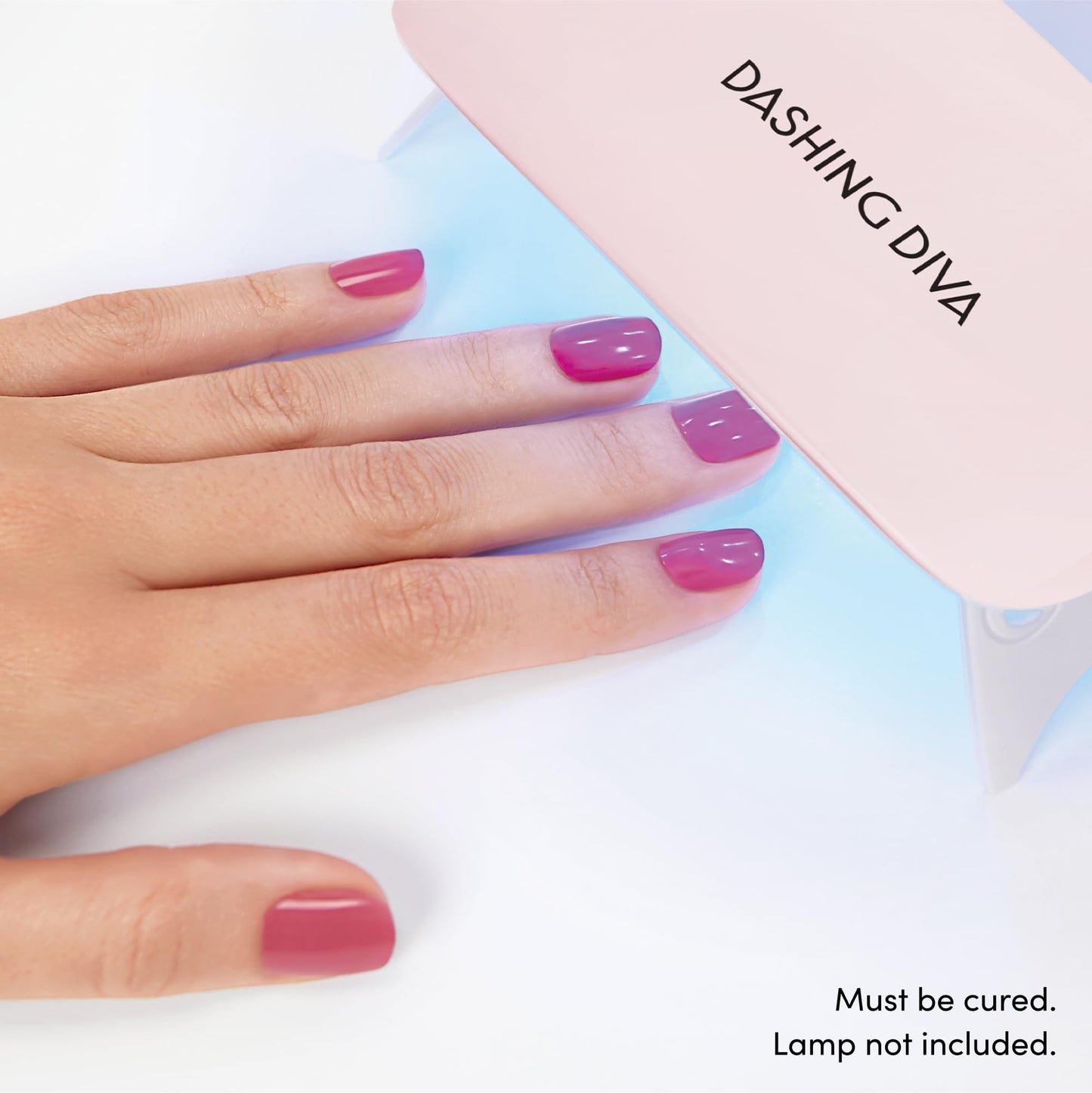 Dashing Diva Glaze Nail Strip Duo - Velvet Blush & Ballerina Blush Collection - Long Lasting, Chip Resistant, Semi-Cured Gel Nail Strips - Contains 2 Colors