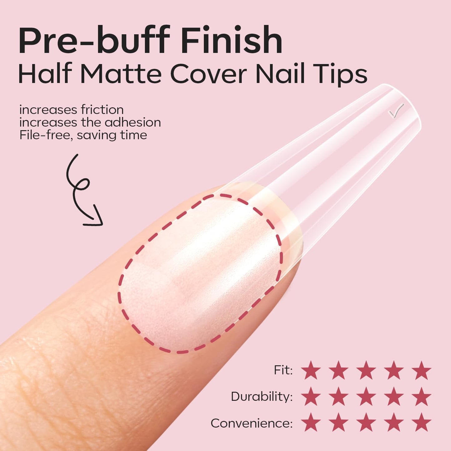 modelones X Nail Gel Kit Long Coffin, 9-in-One Nail Glue with Mini UV Light 216Pcs 12Sizes Pre-Etched Press ons Fake Acrylic Extension Kit DIY Salon Gift