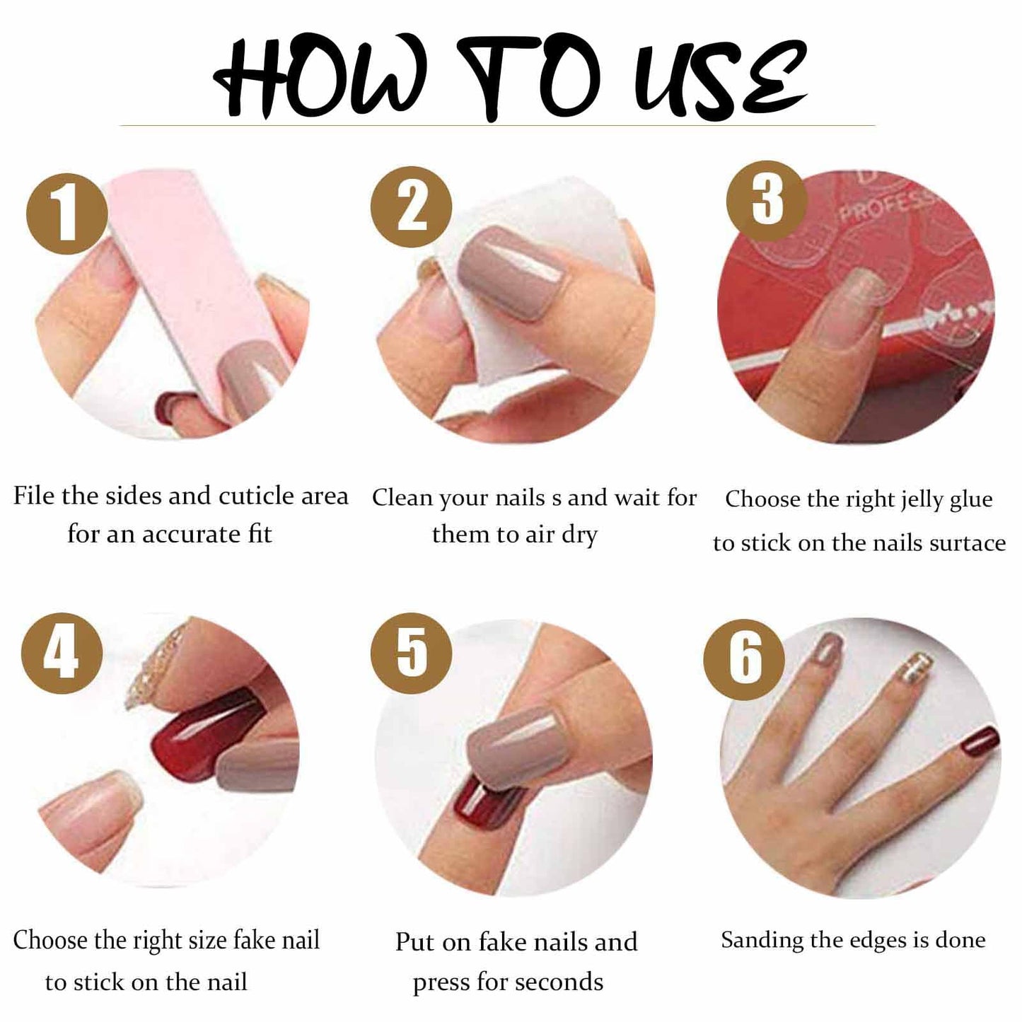 DANMANR Gradient Press on Nails Matte Fake Acrylic Long Blue Nails Square French Full Cover Butterfly Fake Nails for Women and Girls 24PCS