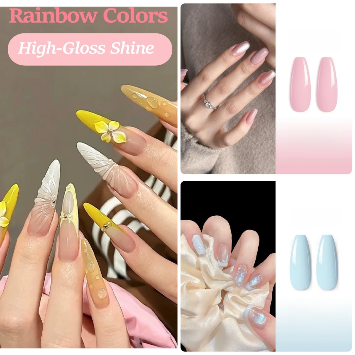 Leeclek Acrylic Nail Kit Nail Drill Set for Beginners with Glitter Acrylic Powders Nail Lamp Decorative Rhinestones Salon-Quality Nail Art at Home Perfect Gift for Nail Lovers
