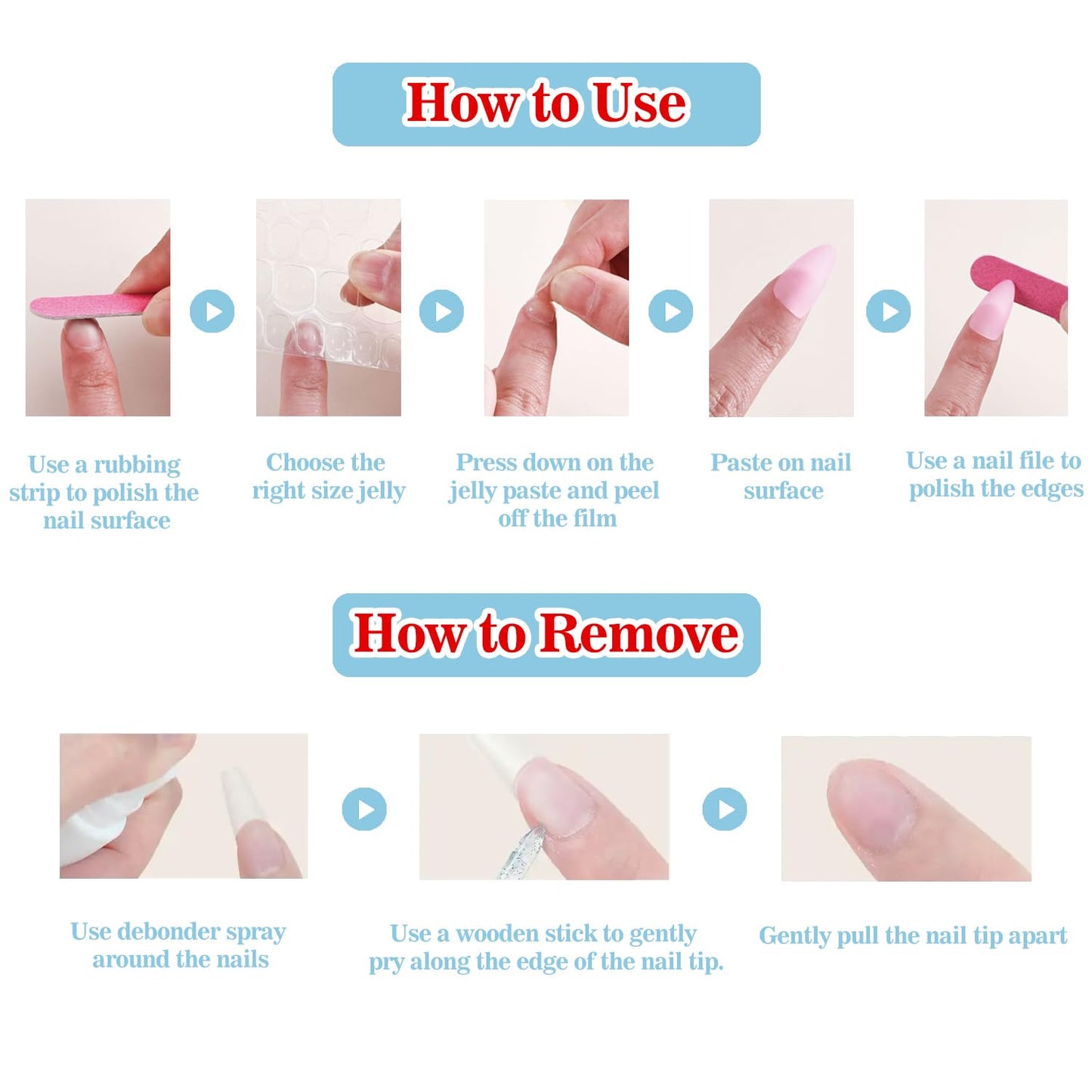 French Tip Press on Nails Handmade Medium Almond 3D Thick Acrylic Nails White False Nails with Flower Gold Ball Designs Elegant Glossy Fake Nail Sturdy Art Press on Nail 10Pcs(M)