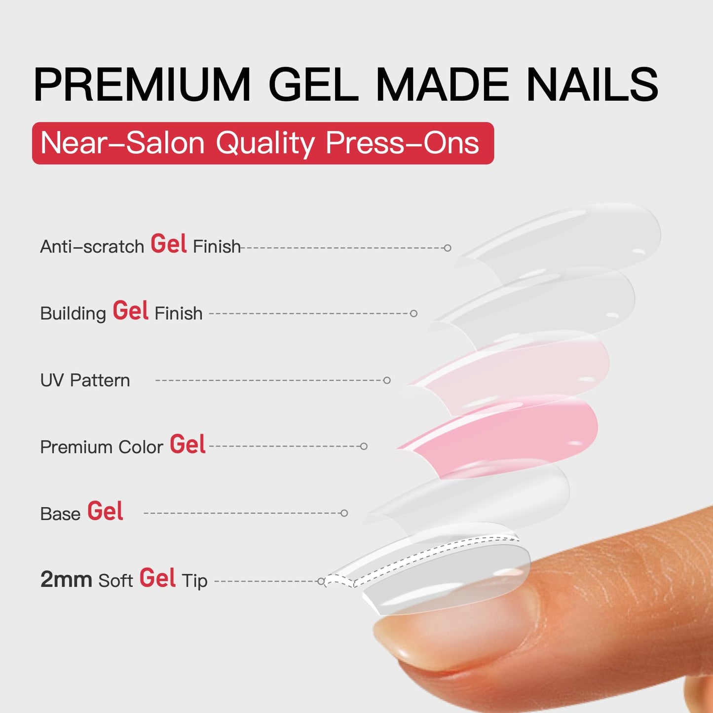 CurvLife Press on Nails Gradient Pink Purple Short Square Acrylic Fake Nails with Apricot Design Full Cover False Nails Glossy Nude Glue on Nails Artificial for Women