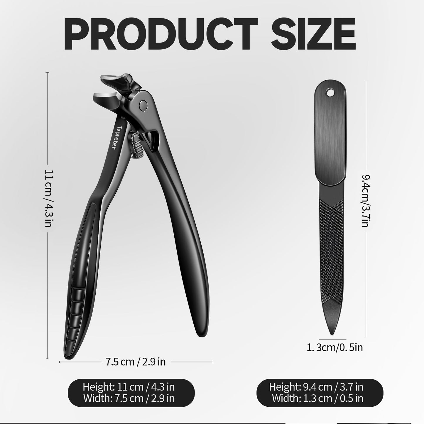 Ergonomic Long Handle Toenail Clippers for Seniors, Angled Head Wide Jaw Fingernail Clipper for Thick Ingrown Toenails for Men Women, Large Finger Nail Clippers Adult with Nail File, Mothers Day Gifts
