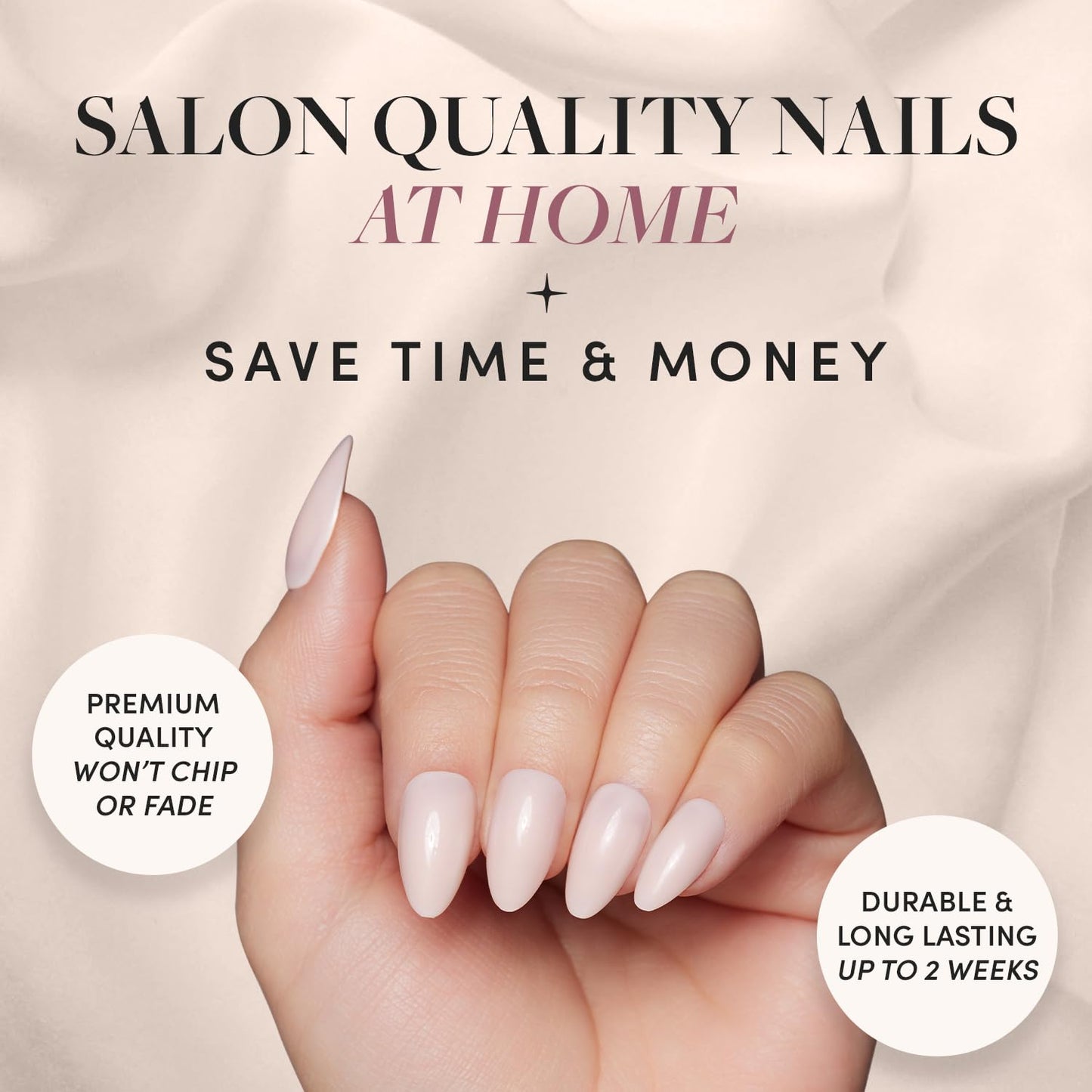 Glamnetic Press-On Nails Bundle - Exposed, Ballet Pink & Fall Mauve | Medium Coffin Fake Nails, Nude Opaque Neutral | Opaque Light Blush Pink Short Almond False Nails | Muted Blush Mauve Short Oval Fa