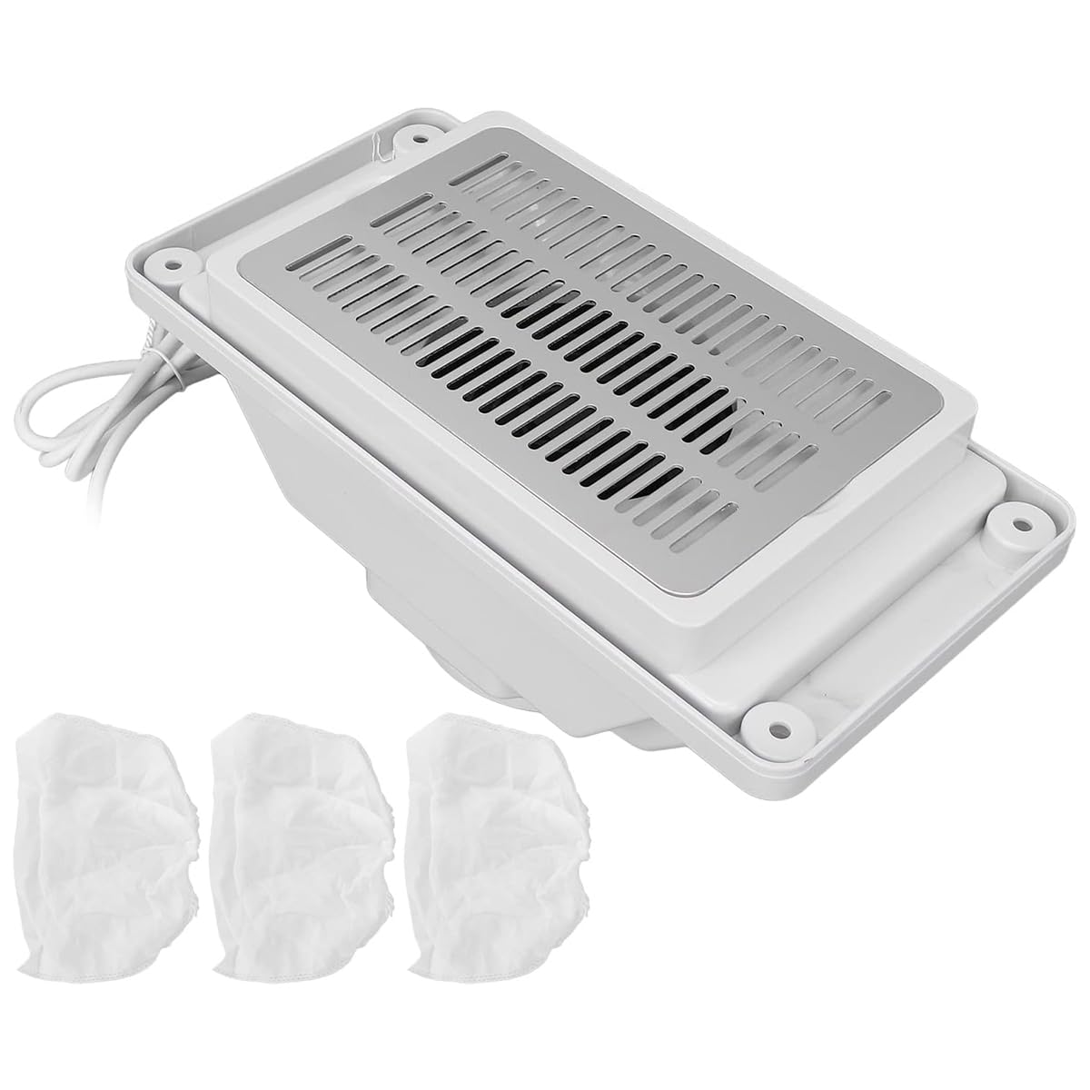 13-Watt Powerful Table Nail Dust Collector, High-Efficiency Vacuum Suction System for Acrylic Gel Nail Polishing, Manicure Tool Featuring Dust Bag for Salon & Home Use