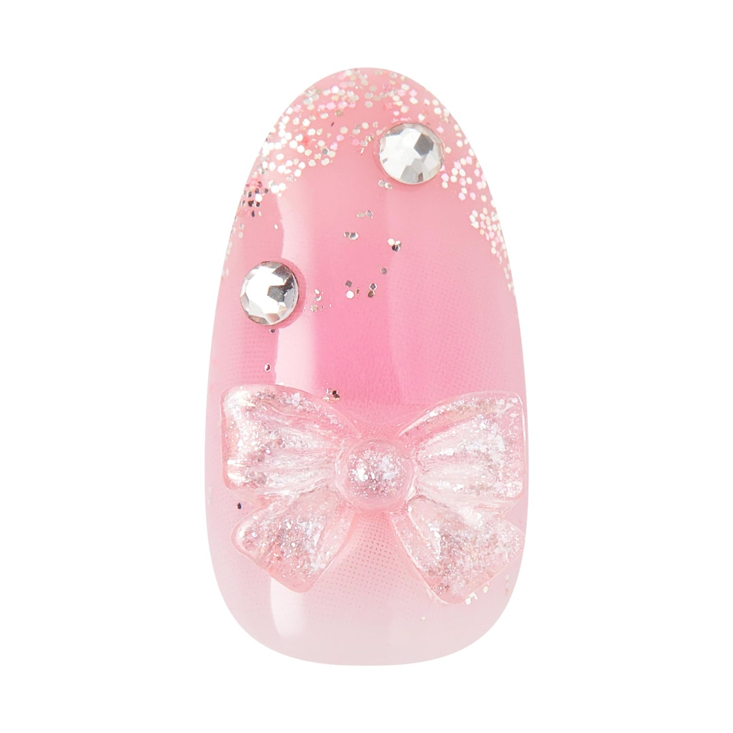 Kiss Impress No Glue Mani Press On Nails, Design, 'Venus', Pink, Medium Size, Almond Shape, Includes 30 Nails, Prep Pad, Instructions Sheet, 1 Manicure Stick, 1 Mini File