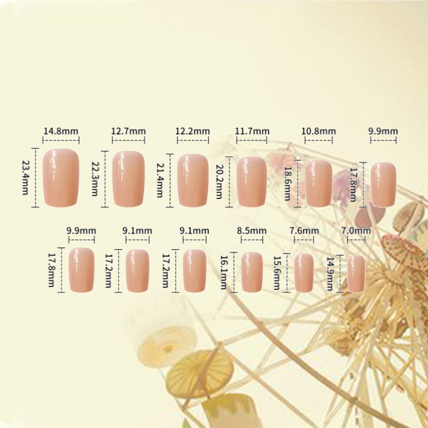 Winter Flower Press on Nails Black French False Nails Glossy Pink Cat Eye Acrylic Fake Nails 24Pcs Rhinestones Gel Glue on Nails for Manicure Flower Stick on Medium Square Nail for Coquette Women Girl