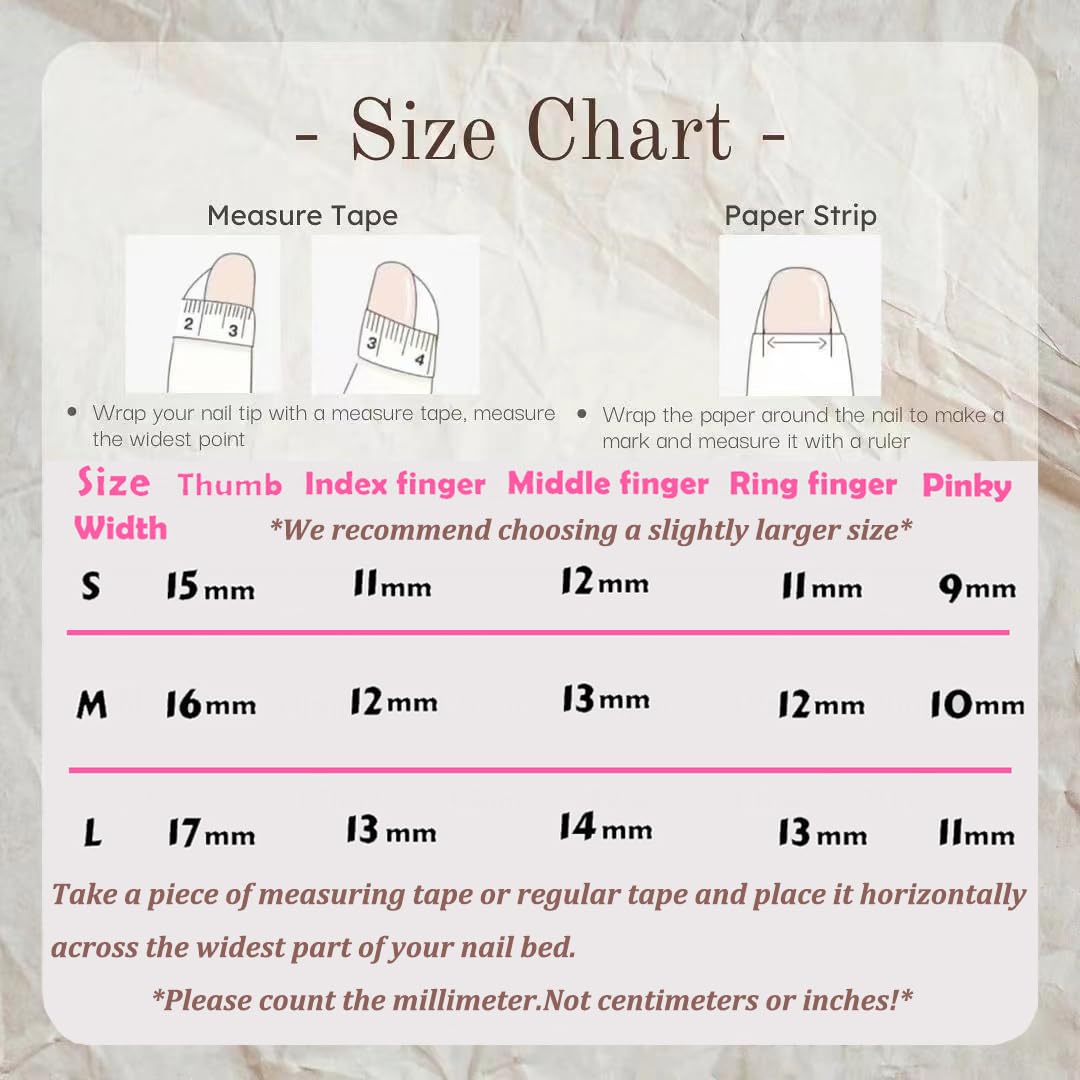 WOMHOPE Press on Nails Handmade Full Cover False Nails with Rhinestone Vintage Flower Aurora Acrylic Nails for Women and Girls 10pcs/Box Long Almond,Coffin (French polarization, Large)