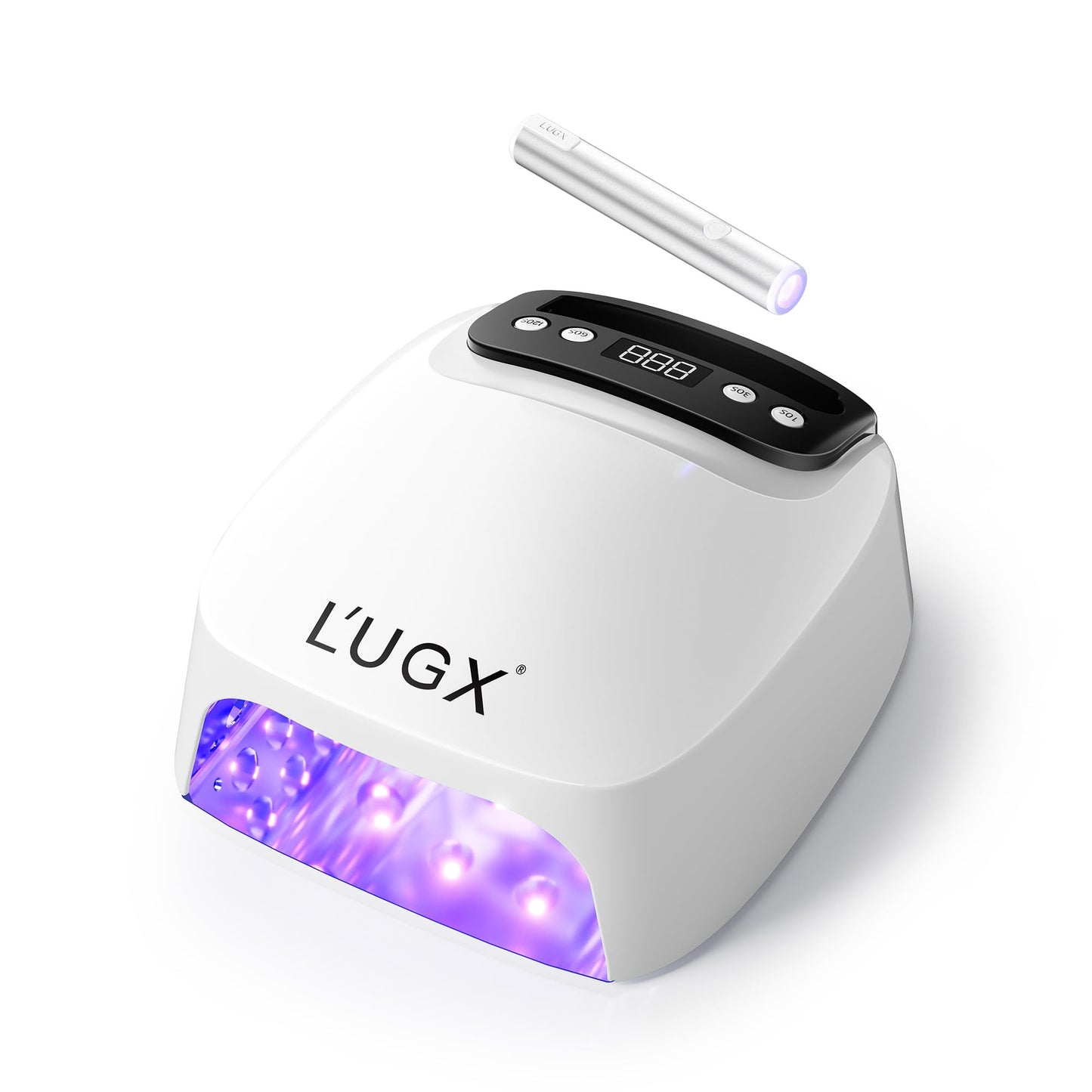 L'UGX 2 in 1 UV LED Nail Lamp, UV Light for Gel Nails, Nail Dryer with Handheld Gel Light for Nail Polish, Perfect for Home Salon Manicure