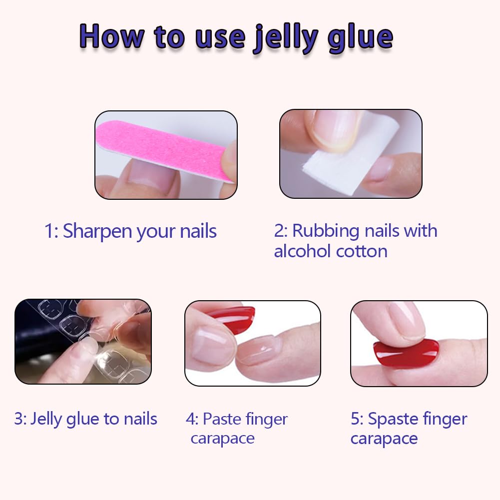 Extra Short Press On Nails 24Pcs Glue On Nails Square Short Fake Nails Glossy False Nails with White French Tip&Diamond Press Ons Designs Artificial Stick on Nails for Women