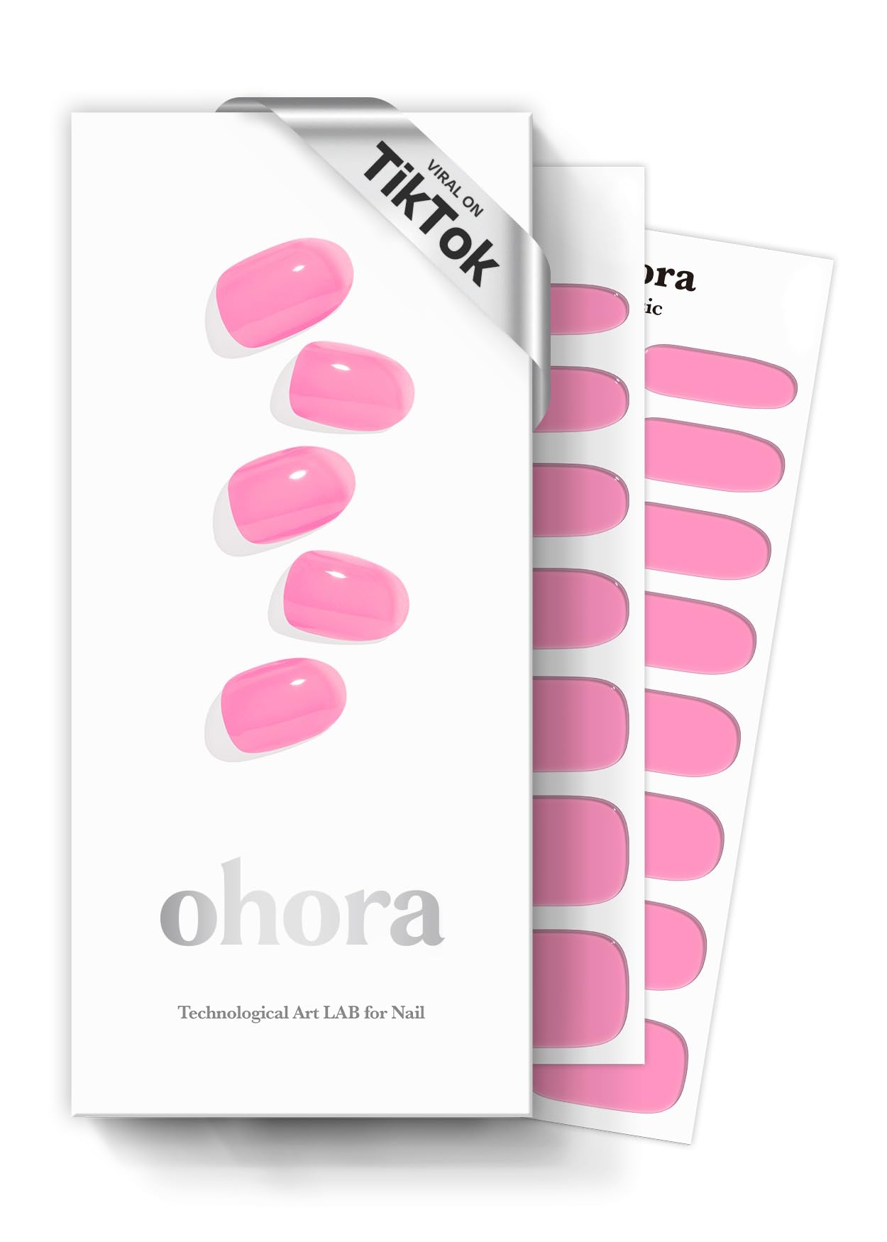 ohora Semi Cured Gel Nail Set of 2 (N Bare Plum & N Tint High-Teen) - Professional Salon-Quality Nail Care