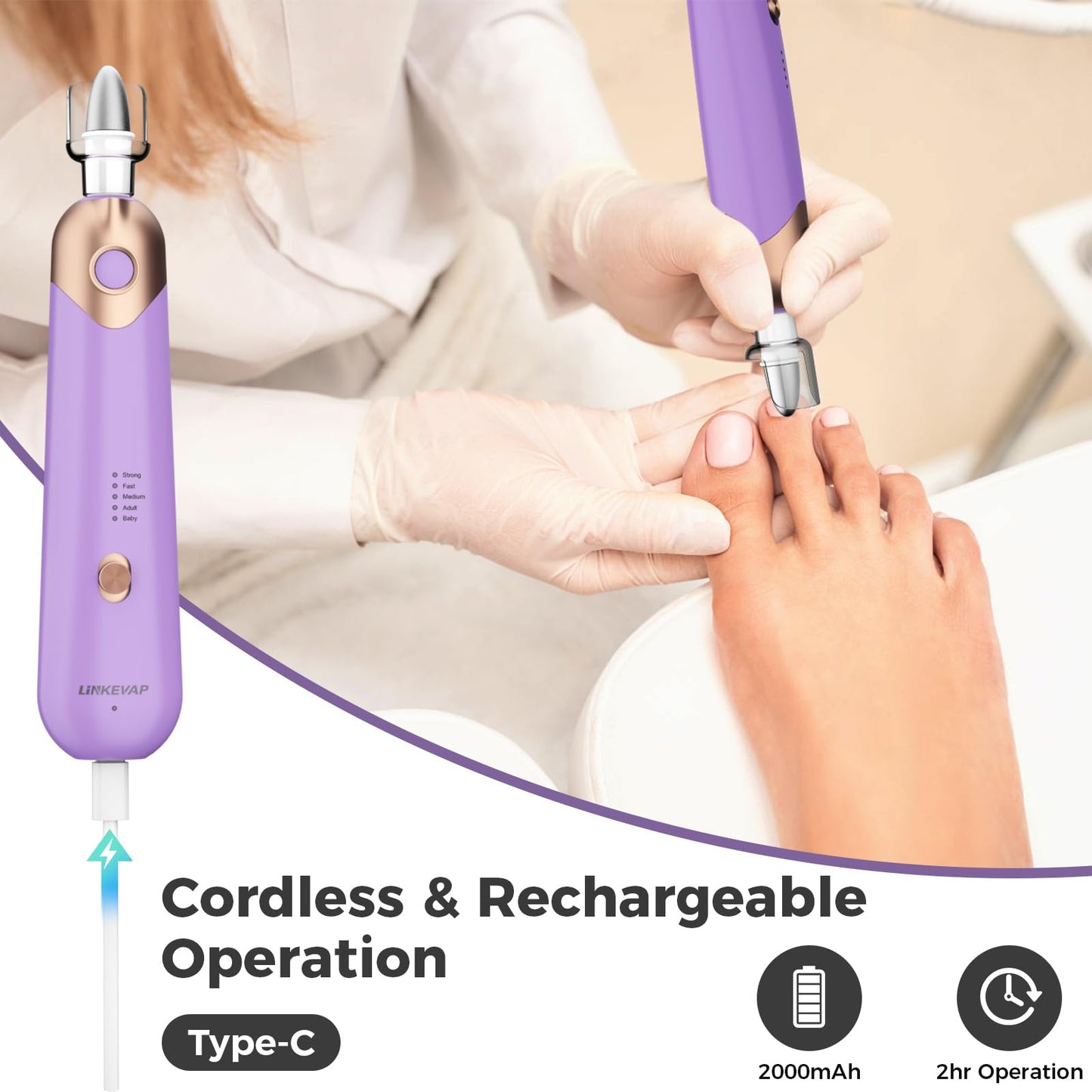 Professional Manicure and Pedicure Set Kit, Pedicure Tools for feet, Electric Nail Drill Nail File Set, Hand Foot & Nail Tools