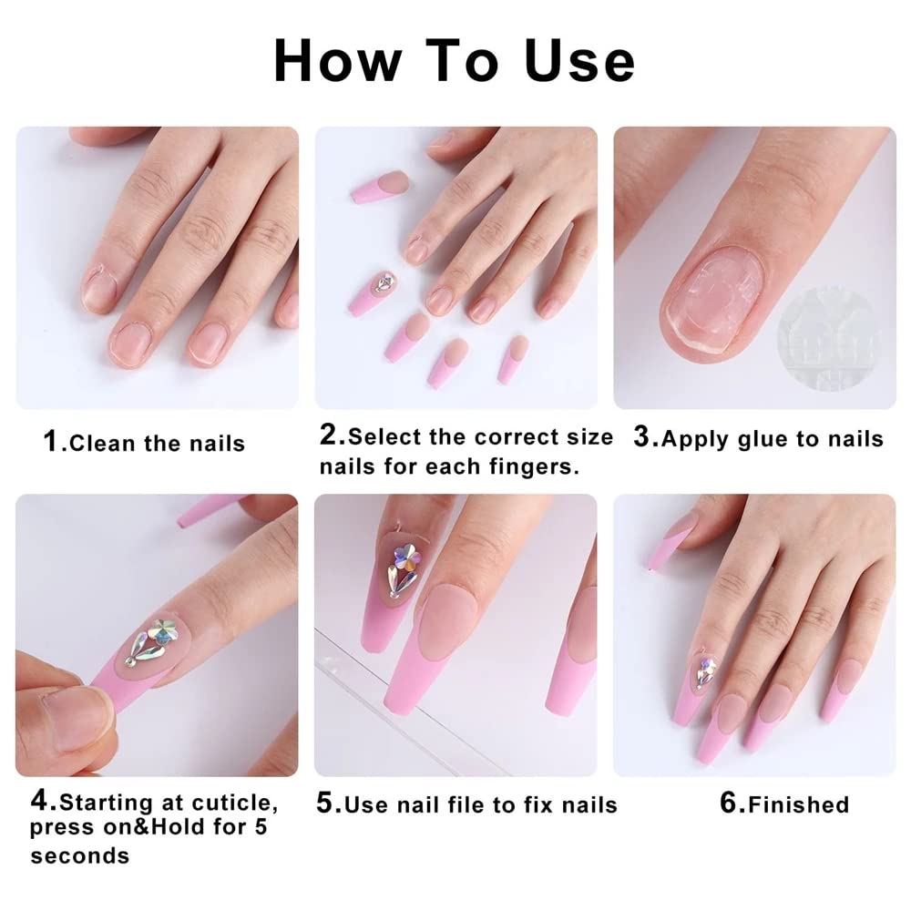 Silver French Tip Press on Nails Medium Square Fake Nails Nude Pink False Nails Stick on Nails Glitter French Glue on Nails Design Full Cover Artificial Artificial Nails for Women Manicure Salon 24Pcs