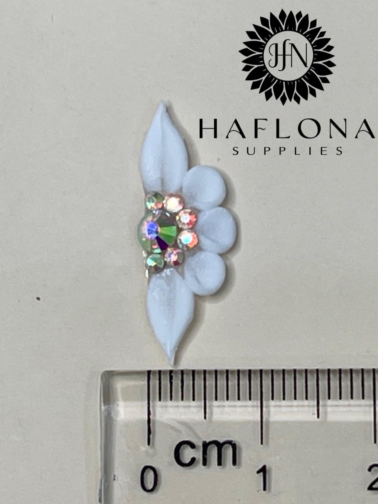 Set 24Pcs Long Poinettia-6P - Enhance Your Artistic Projects with Handmade 3D Acrylic Flower Nails Charm For Long Size XL, XXL,XXXL - HaFLoNa (Long Poinettia (6 Petals))
