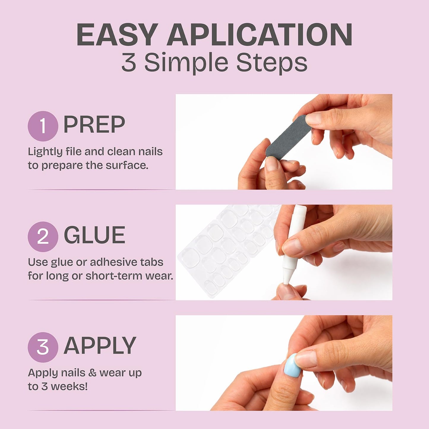 RPNZL Press On Nails - Cappuccino | Ombre Design French Tip, UV Finish Almond Nails, Salon Quality | 32 Nails, 16 Sizes Kit with Glue and Adhesive Tabs I Female Founded