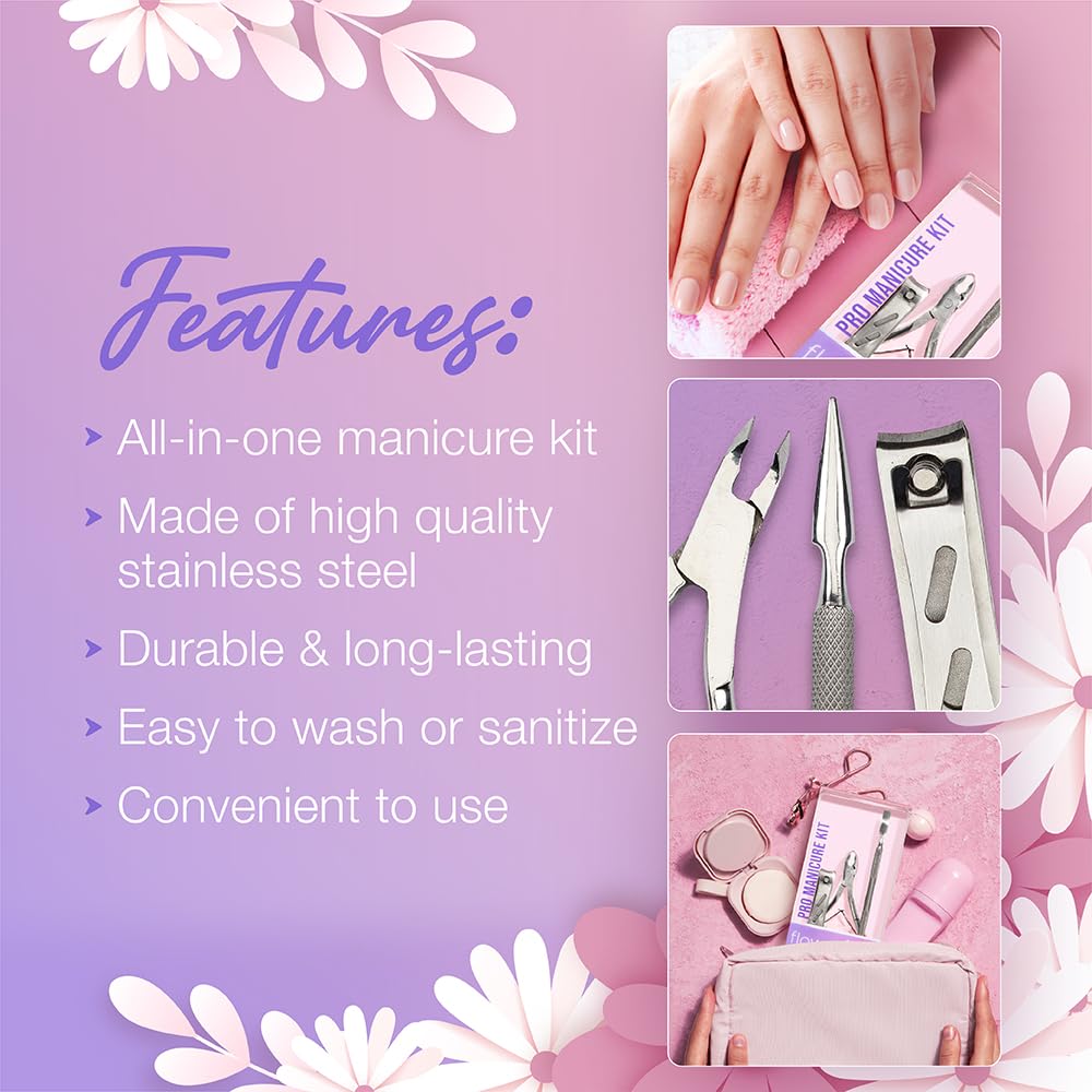 Flowery Pro Manicure Kit, 1-Pack