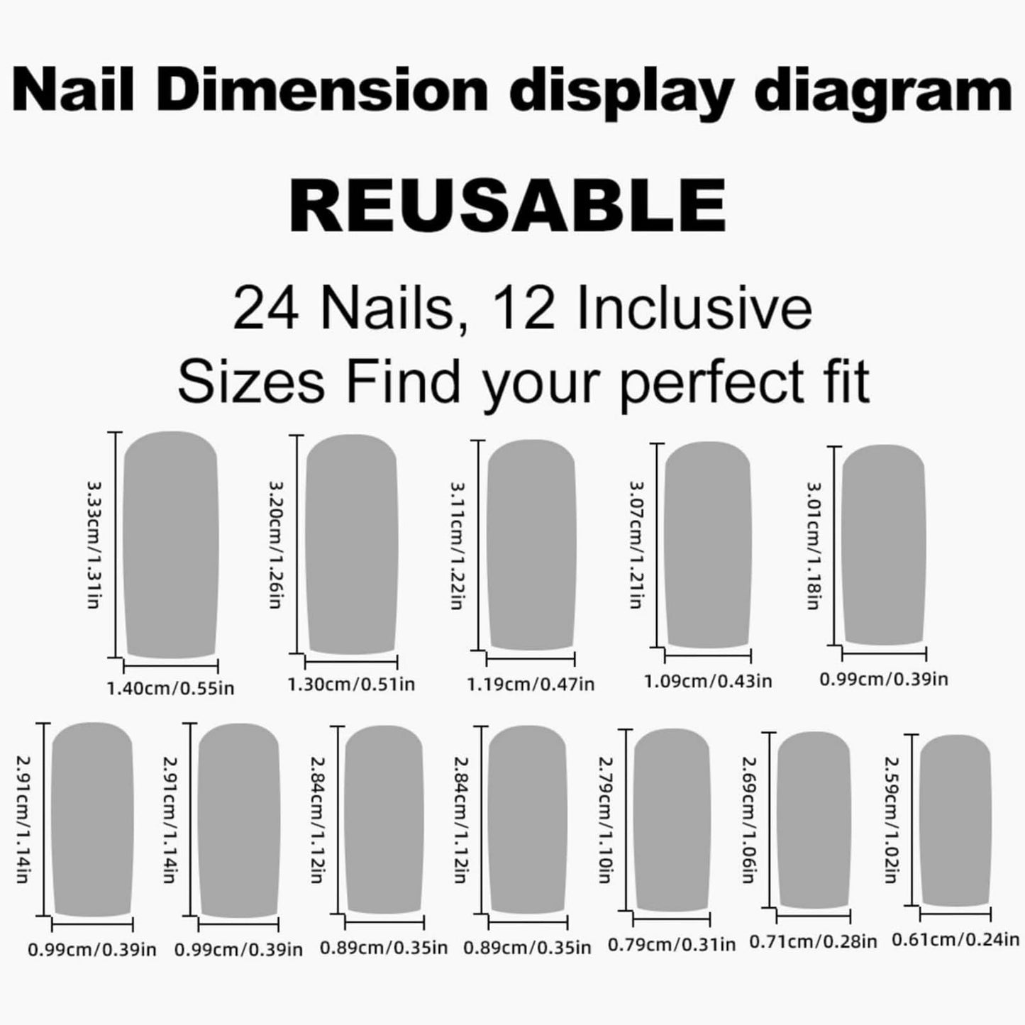 Medium Press on Nails Almond Fake Nails Ombre French Tip Artificial Nail Cute with Butterfly Designs Stick on Nail for Women 24pcs
