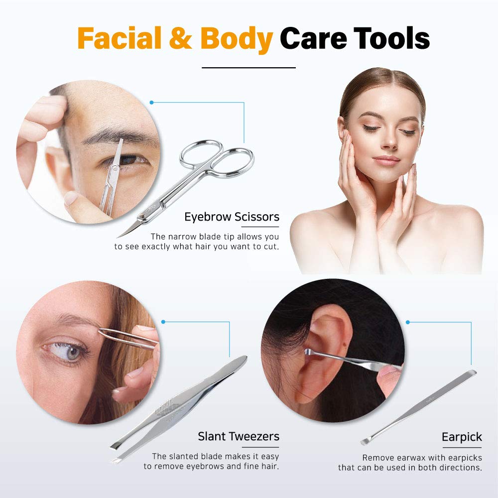 ROYAL Metal Nail Clipper Set Series (9 PCS Black)