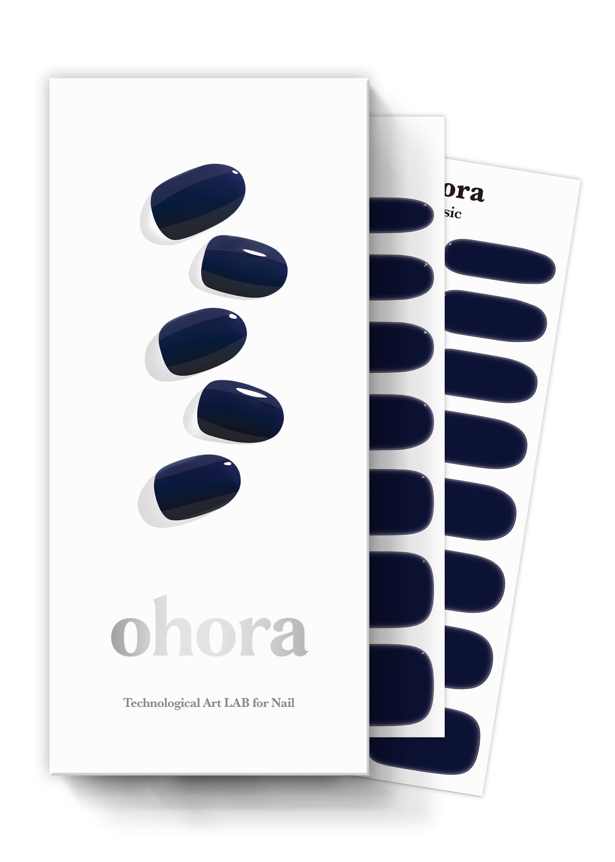 ohora Semi Cured Gel Nail Set of 2 (N Mulberry & N Royal Navy) - Professional Salon-Quality Nail Care - Easy to Use, Comfortable Curing, and Easy to Remove