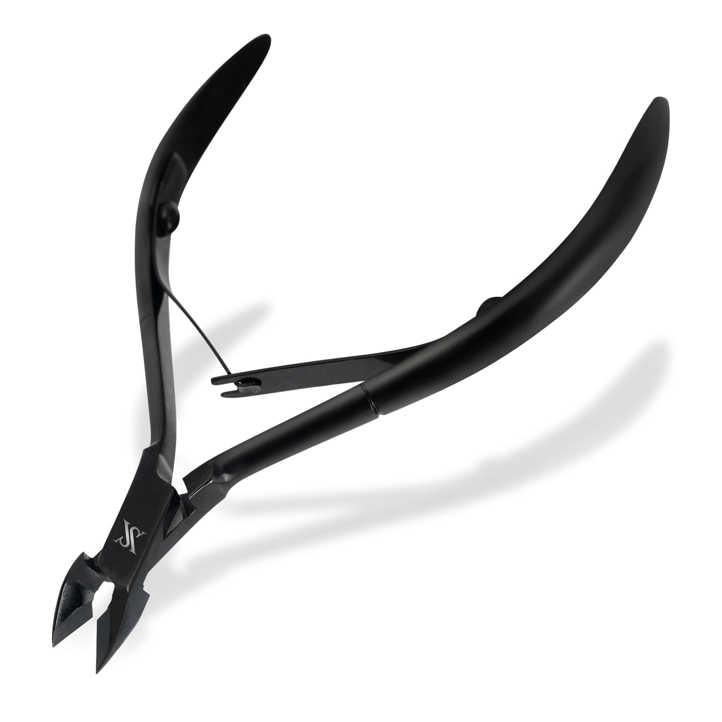 Cuticle Trimmer Ultra Sharp Cuticle Nippers – Professional Stainless Steel Cuticle Cutter for Manicure & Pedicure, Heavy Duty Nail Cuticle Remover Tool, Glossy Black