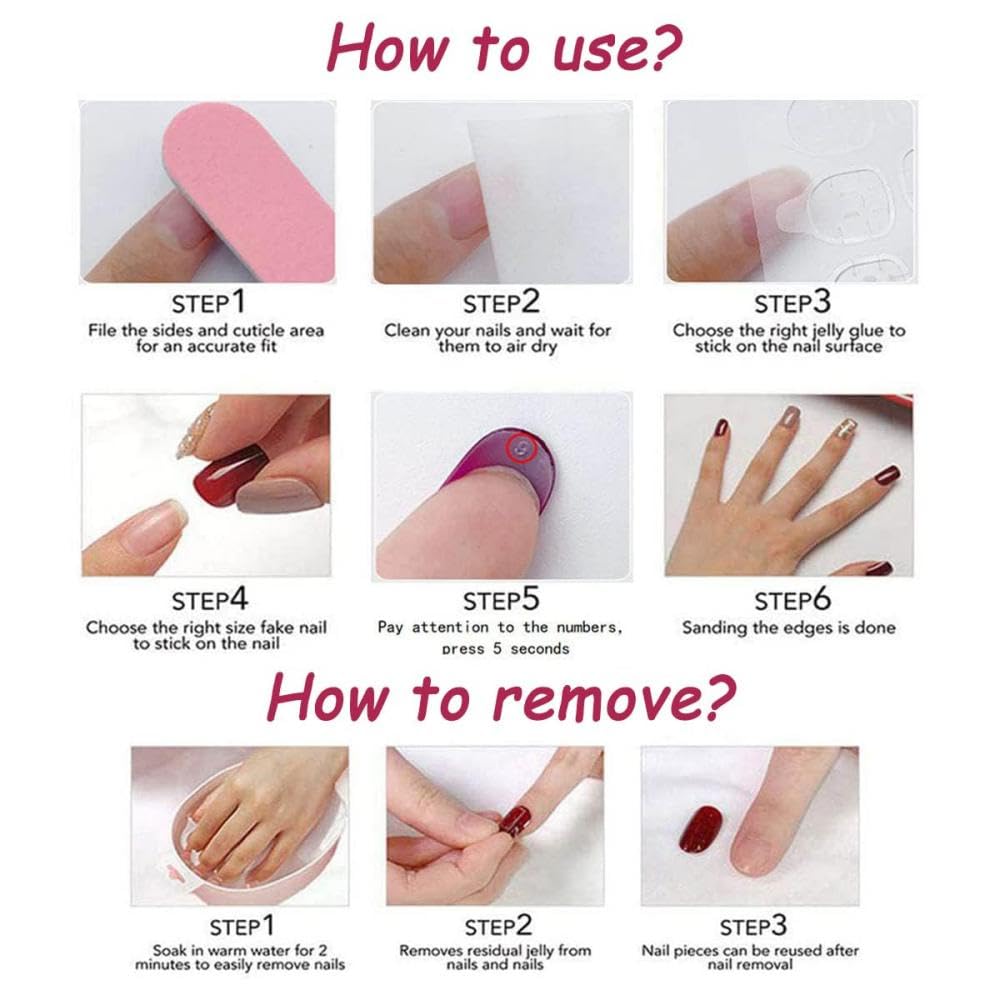 Flower Press on Nails Short Square Fake Nails with White Floral Design Glossy Green Glue on Nails Checkered Nails Press ons Reusable Full Cover Spring Summer Acrylic Nails for Women Manicure 24Pcs